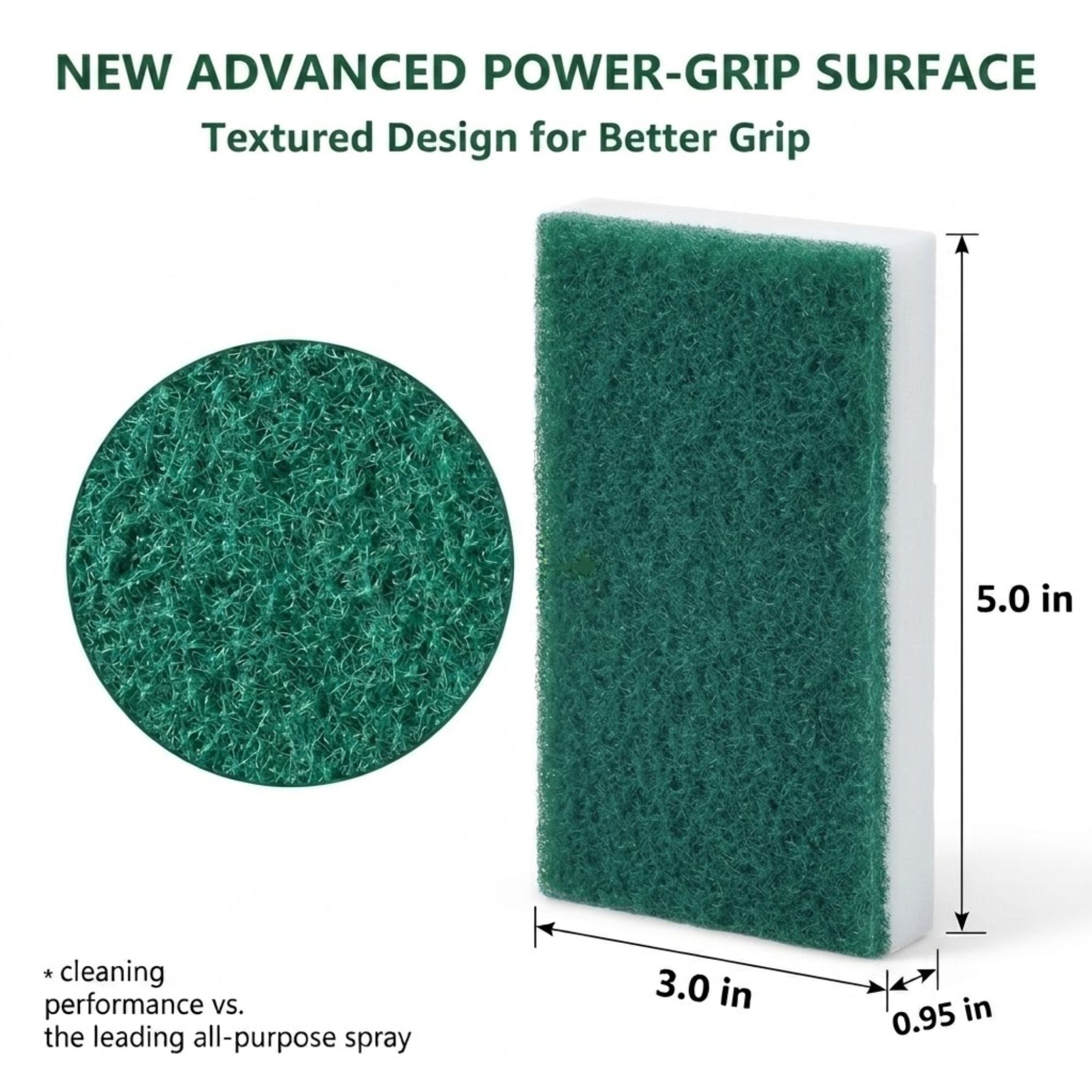 PowerHouse Super Eraser Sponge with Scour Pad 3 Pack Scrubber product detail image