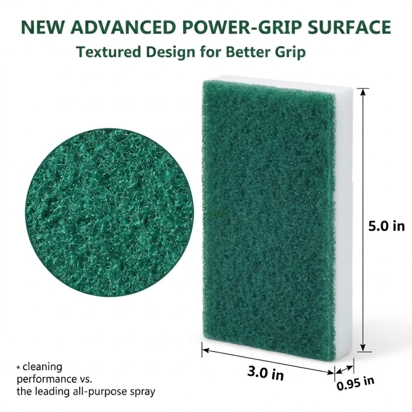 PowerHouse Super Eraser Sponge with Scour Pad 3 Pack Scrubber product detail image