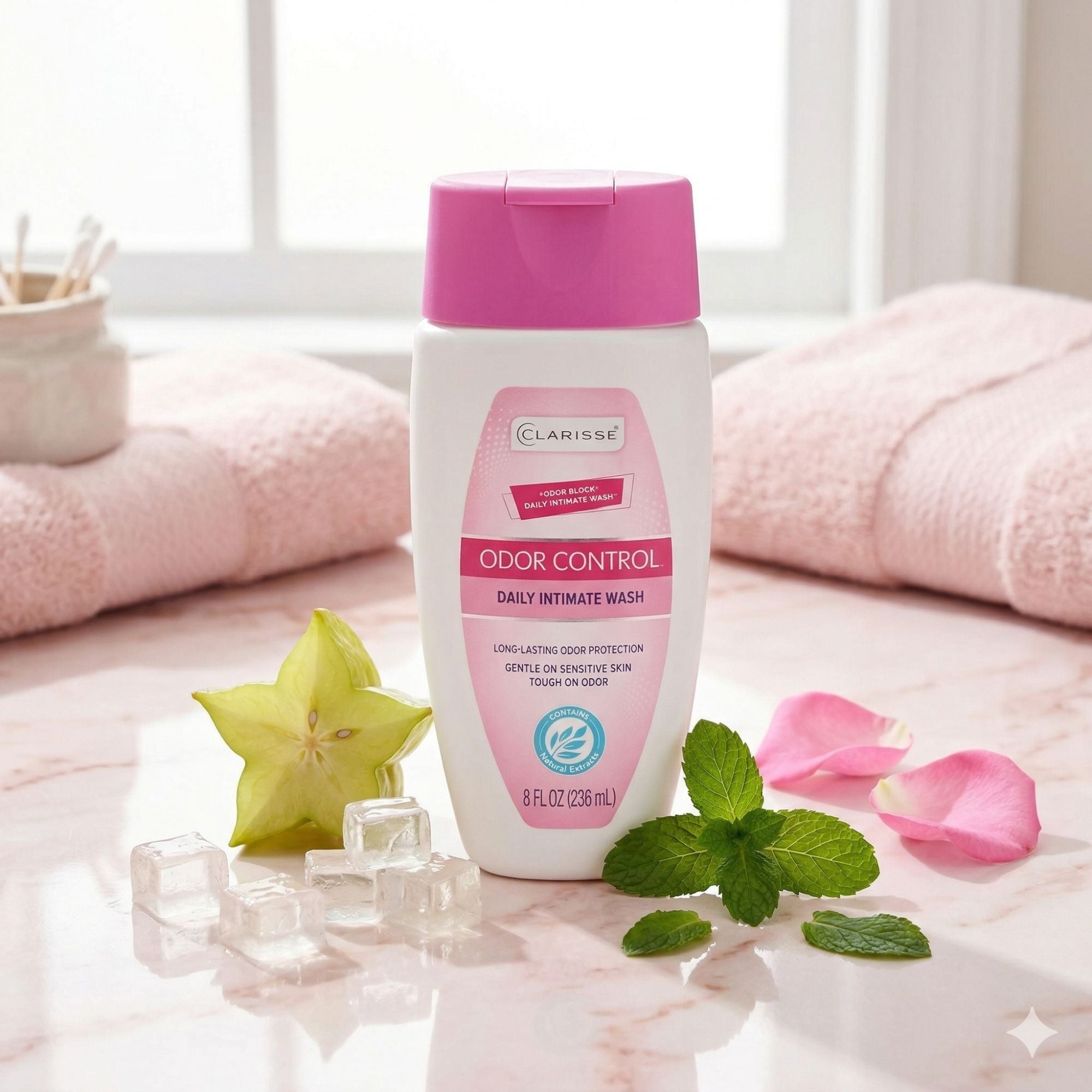 8 fl oz Clarisse Odor Control Daily Intimate Wash Personal Care Hygiene Personal care product detail image