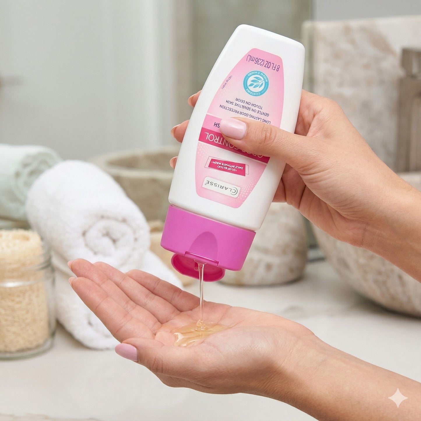 8 fl oz Clarisse Odor Control Daily Intimate Wash Personal Care Hygiene Personal care size and feature image