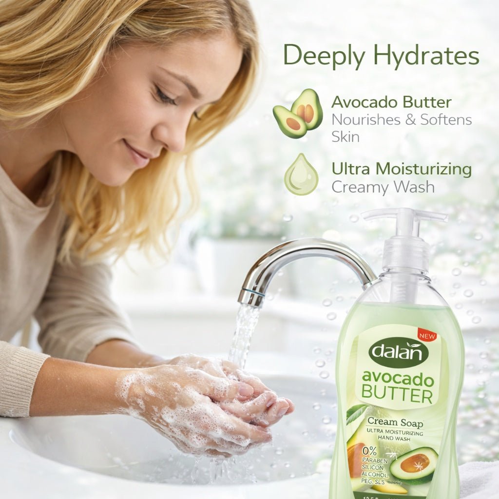 13.5 oz Avocado Butter Hand Soap – Ultra Moisturizing Cream Wash size and feature image