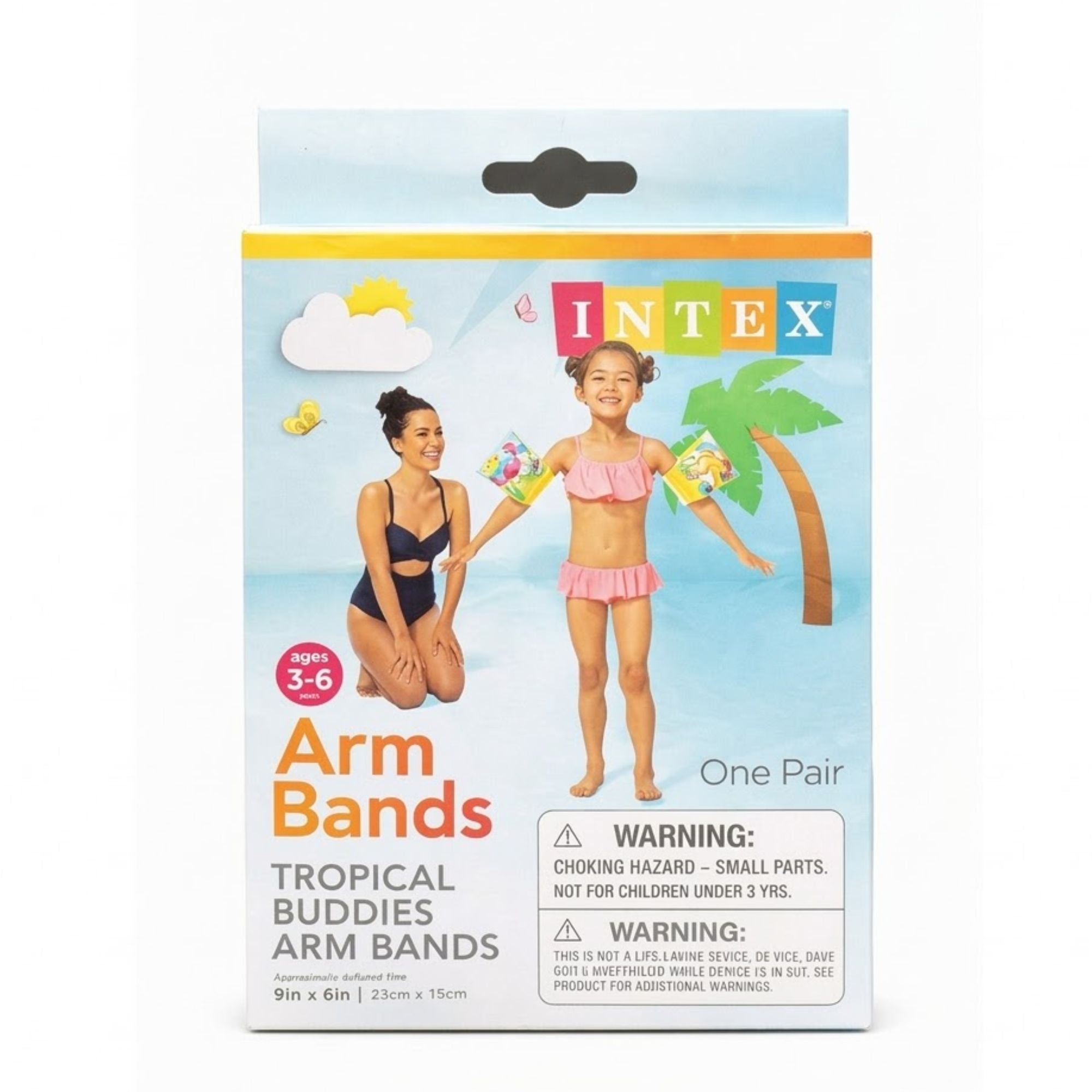 9in x 6in Intex Kids Arm Bands Tropical Buddies Floaties Ages 3 6 Toys, Beach product image 5