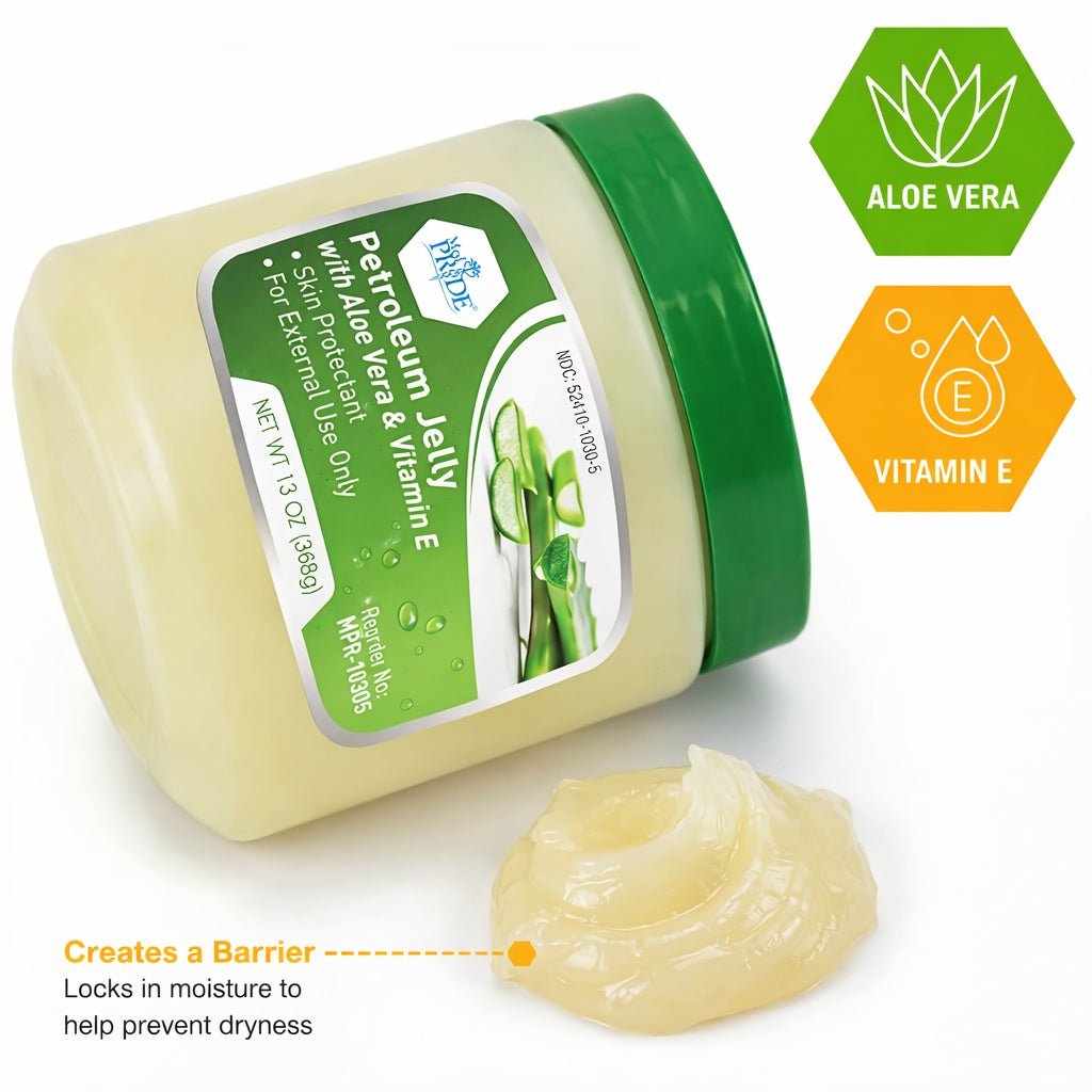 13 oz Petroleum Jelly Aloe Vera & Vitamin E – Skin Protectant size and feature image