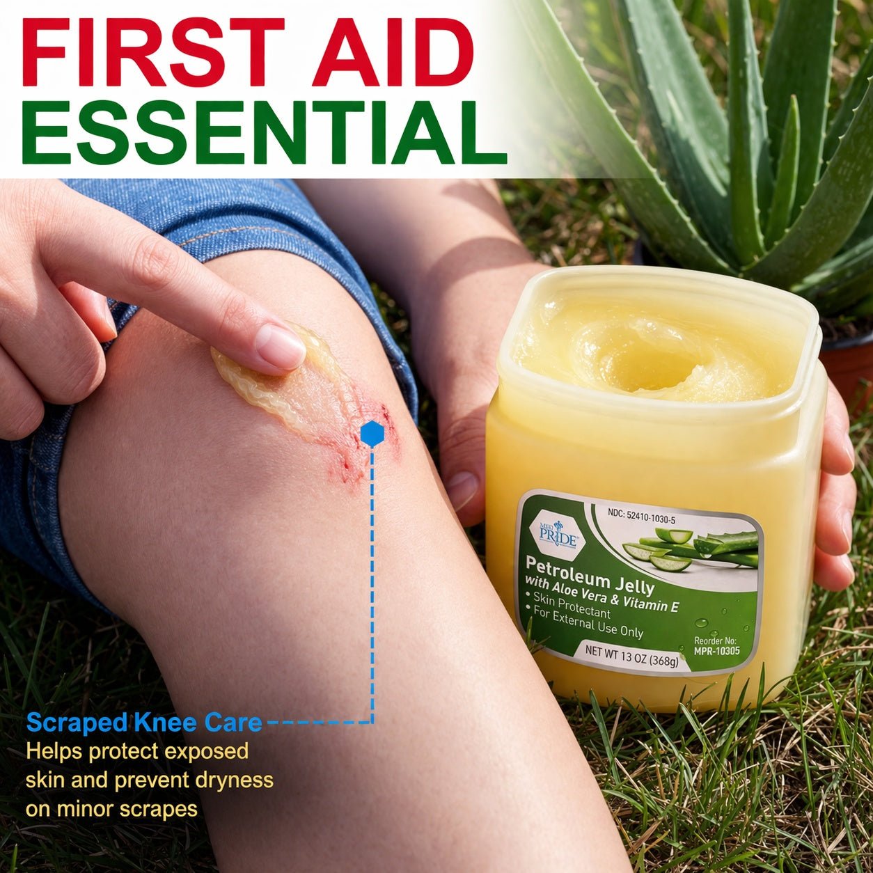 13 oz Petroleum Jelly Aloe Vera & Vitamin E – Skin Protectant product image 5