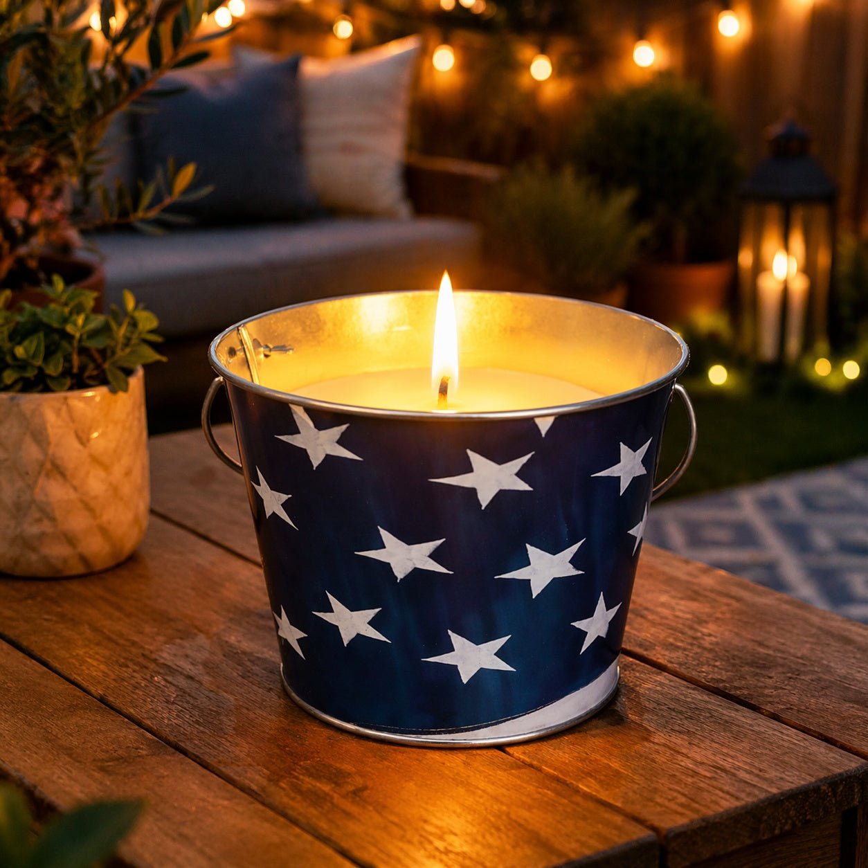Citronella Bucket Candle – Outdoor Candles size and feature image