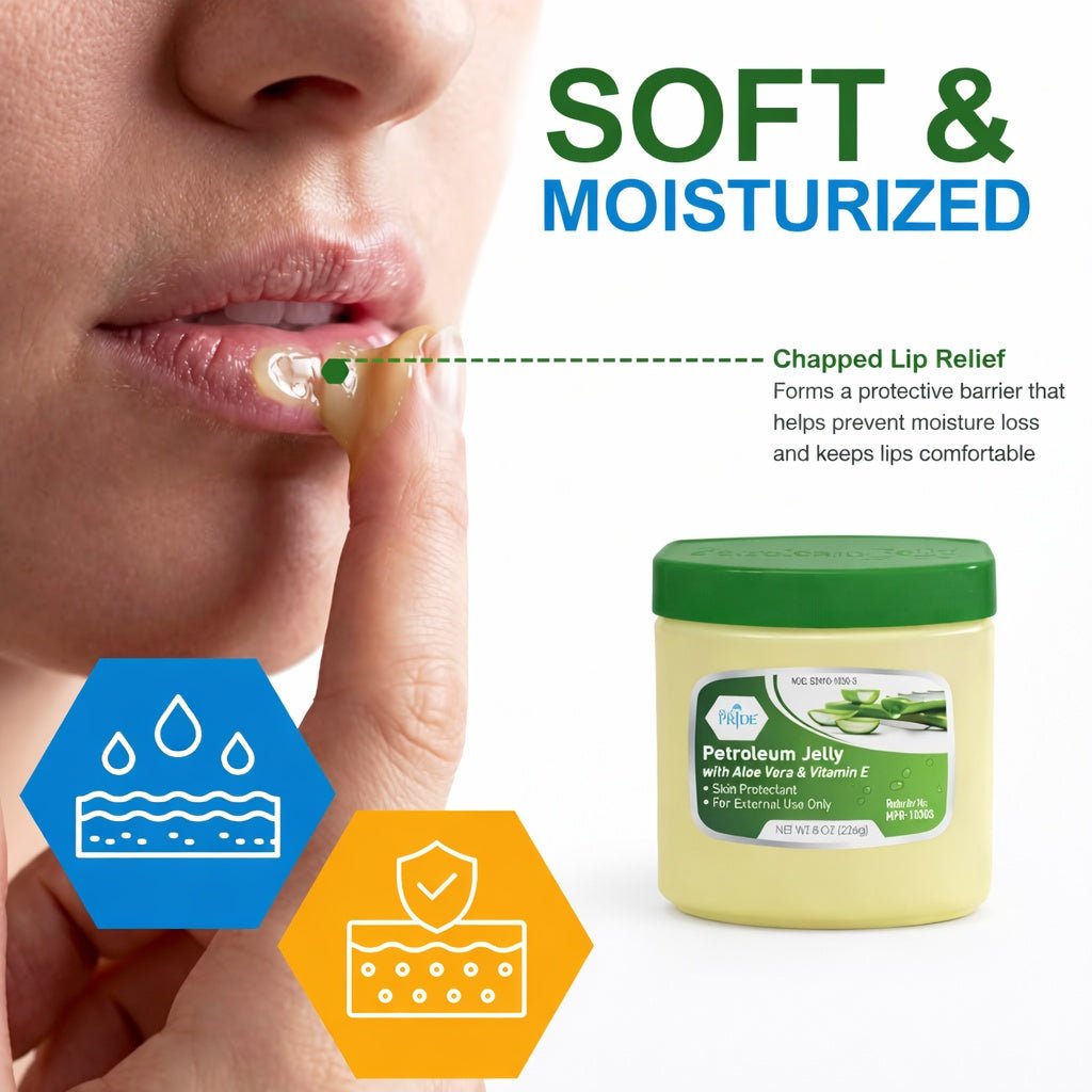 8 oz Petroleum Jelly with Aloe Vera & Vitamin E – Skin Protectant product detail image