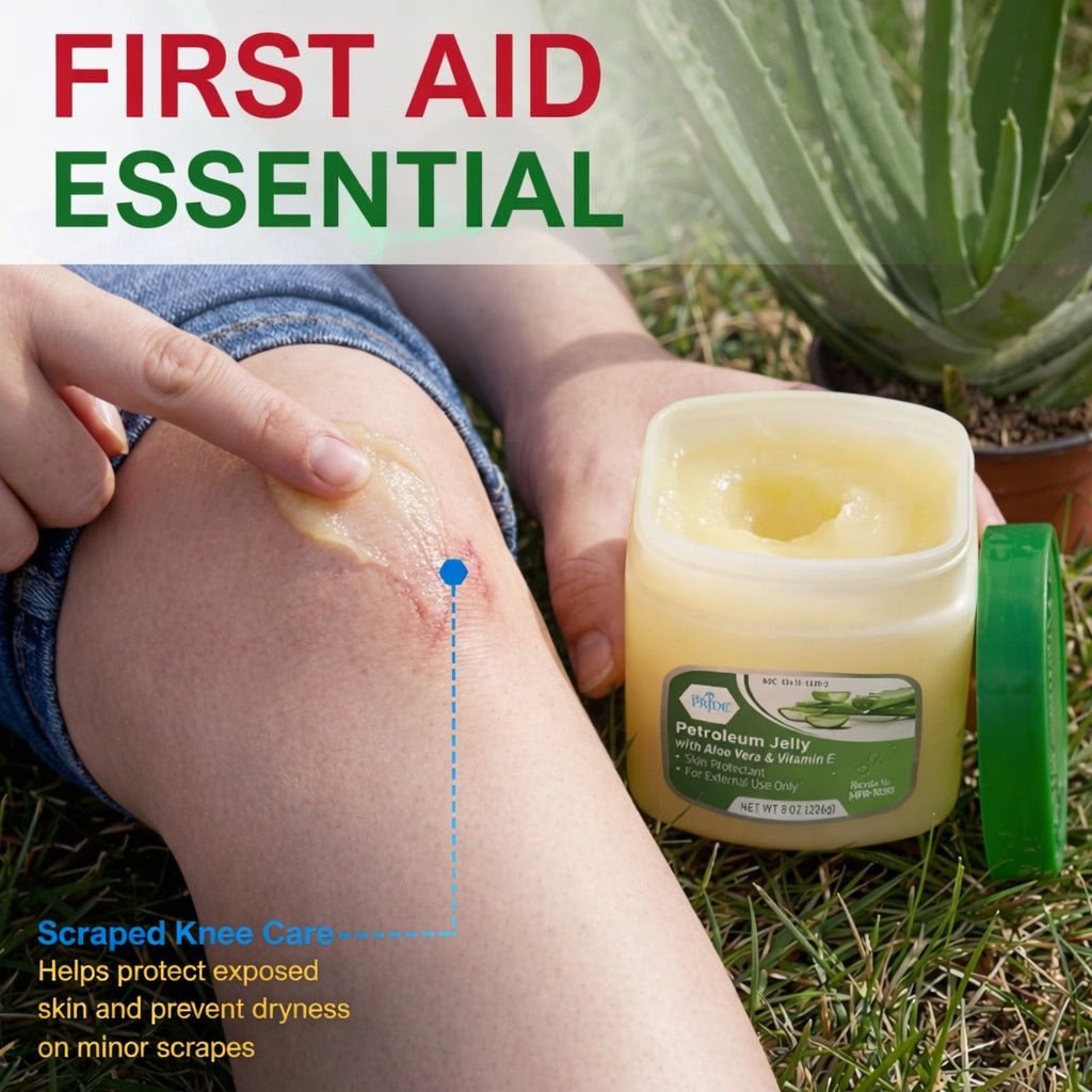 8 oz Petroleum Jelly with Aloe Vera & Vitamin E – Skin Protectant size and feature image