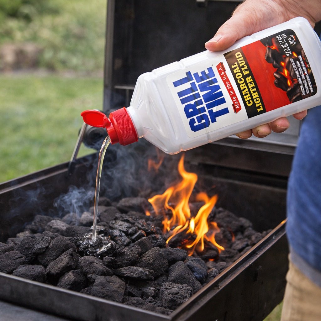 32 oz Charcoal Lighter Fluid – Fast Ignition Grill Starter BBQ Supplies size and feature image