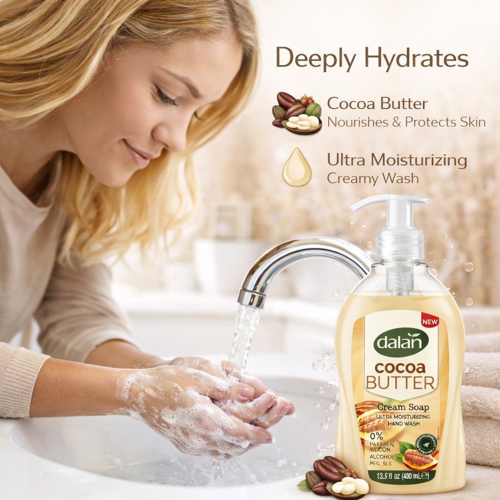 13.5 oz Cocoa Butter Hand Soap – Ultra Moisturizing Cream Wash size and feature image