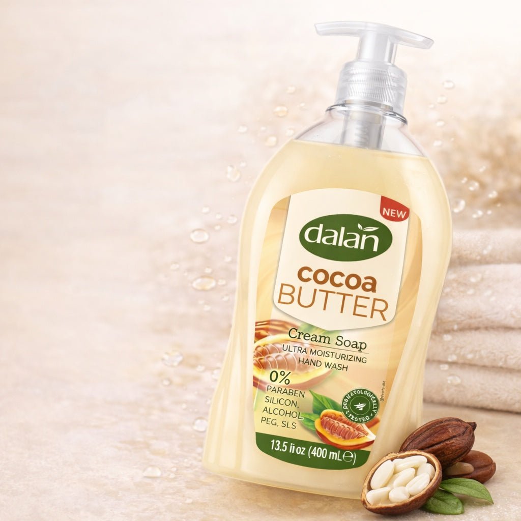 13.5 oz Cocoa Butter Hand Soap – Ultra Moisturizing Cream Wash lifestyle use image