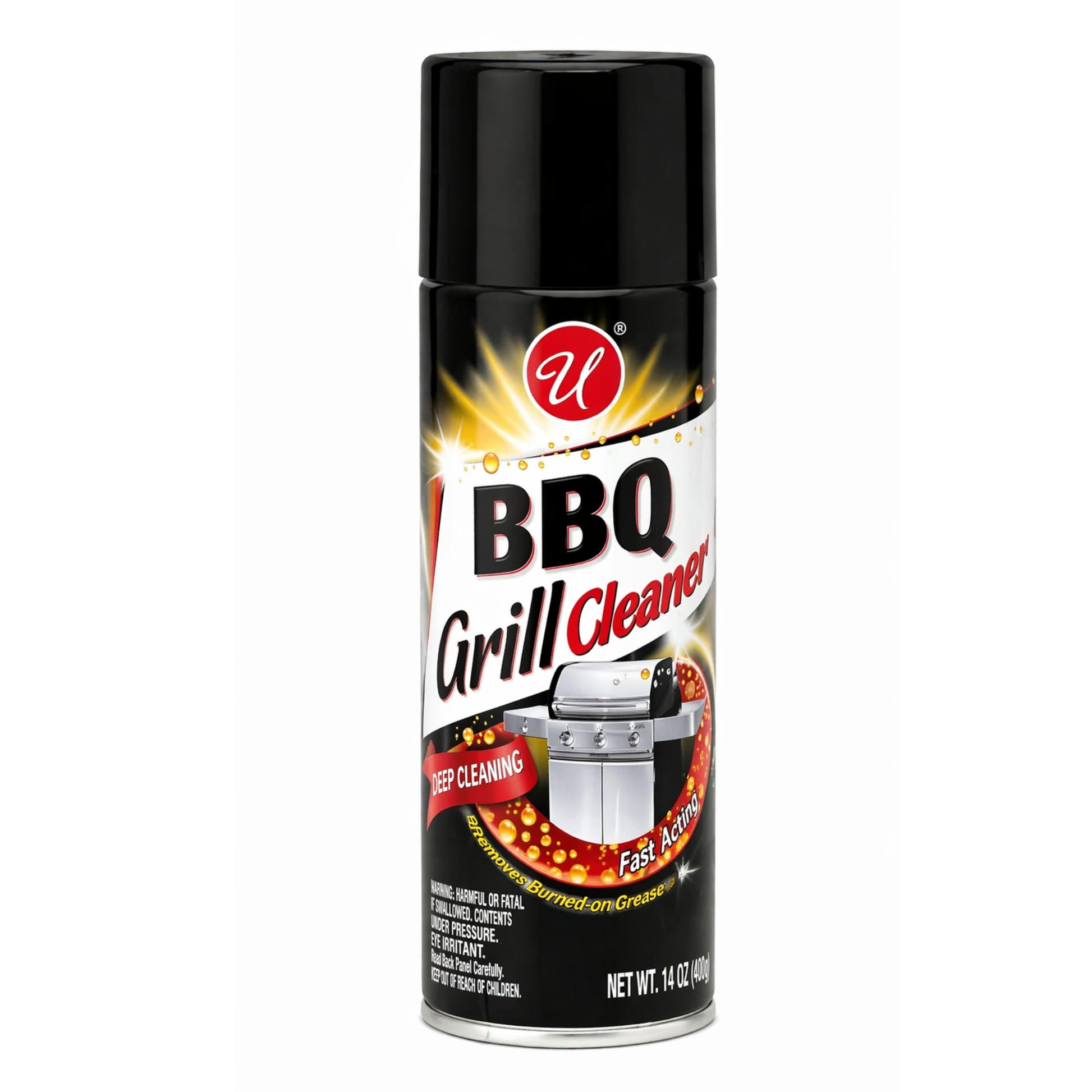 BBQ Grill Cleaner Spray Deep Grease Remover Fast Action