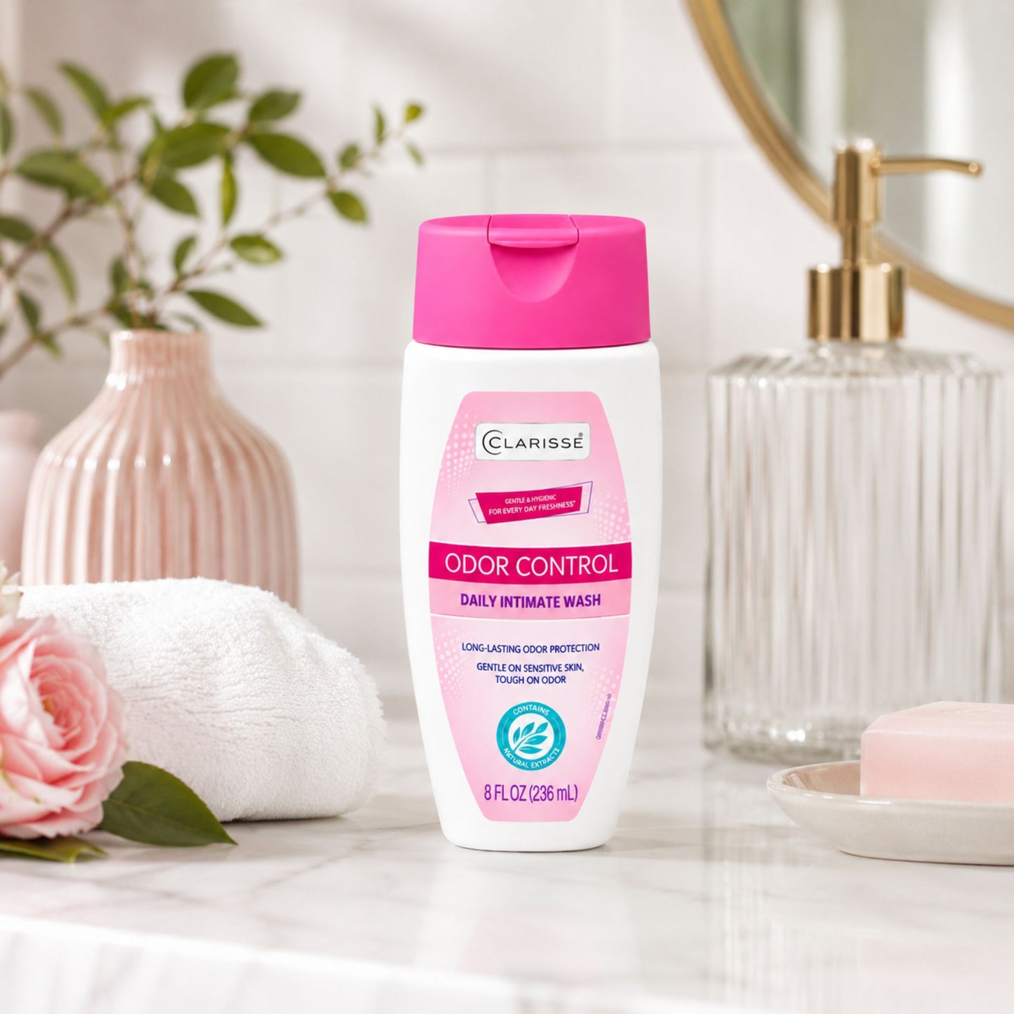 Clarisse Daily Feminine Wash with Natural Extracts 8 oz