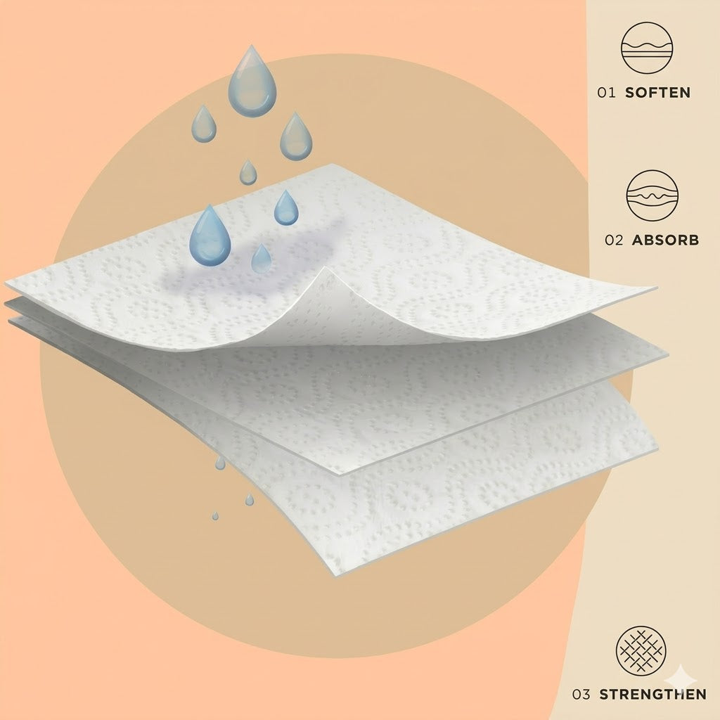 Strong & Absorbent Kitchen Roll Paper Towels Pack