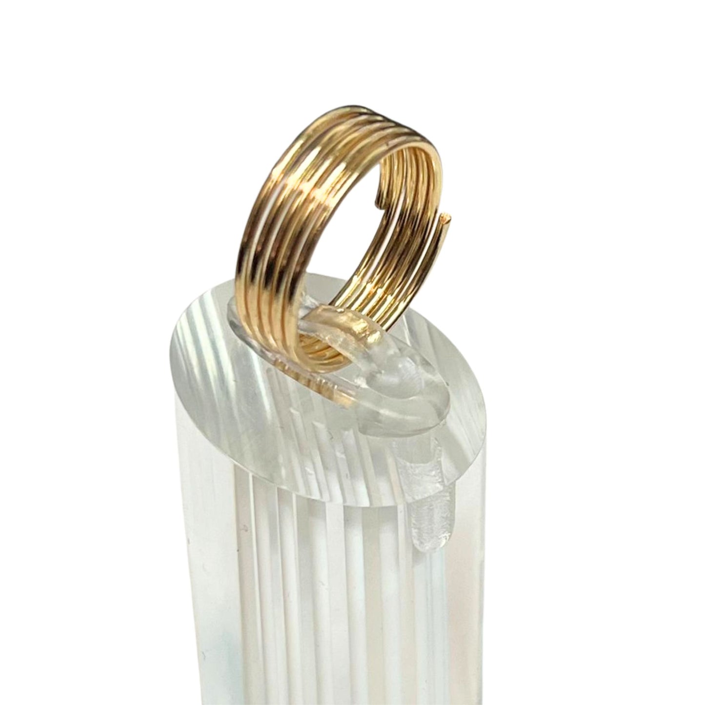 Gold Tone Multi Band Style Ring – US Size 5 Rings size and feature image