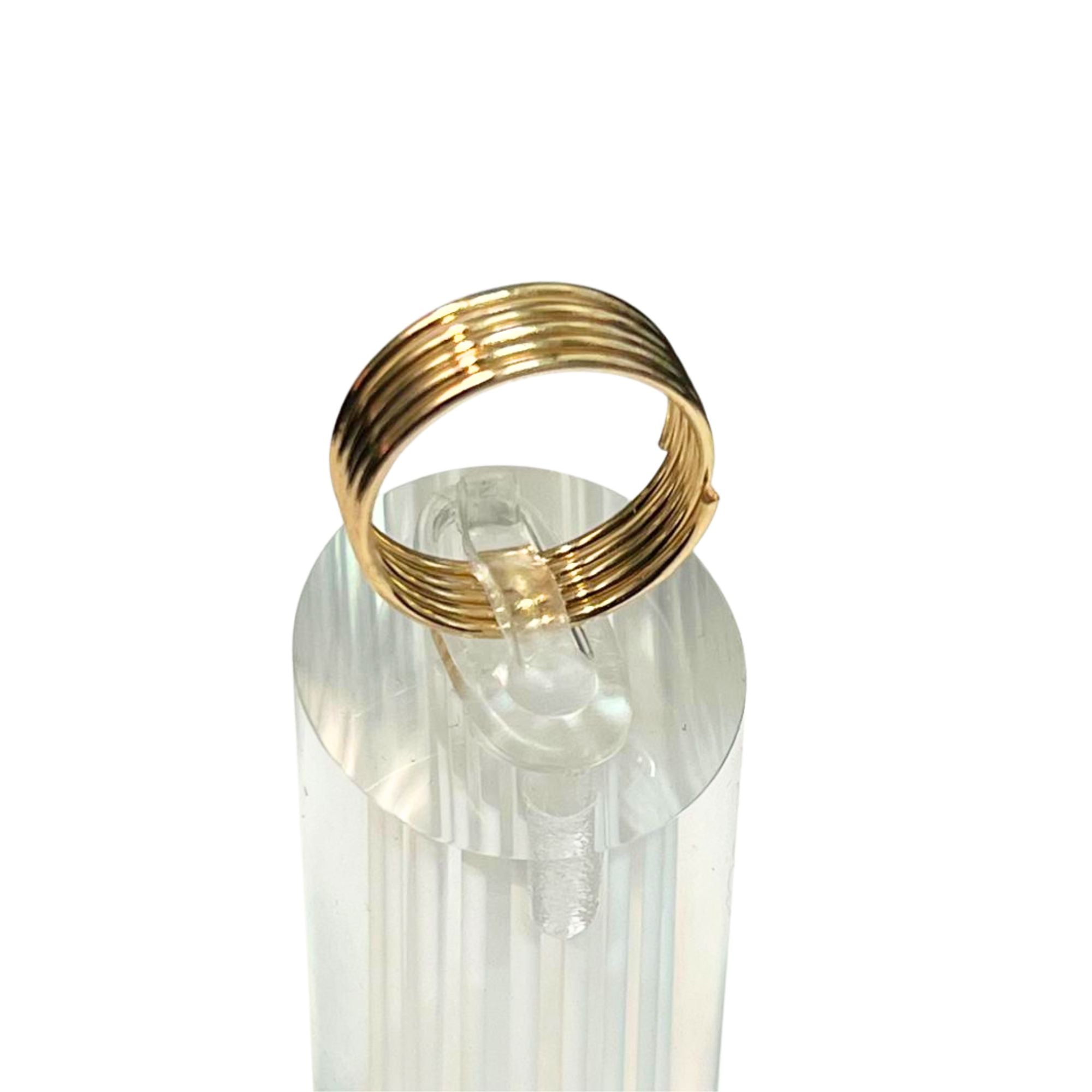 Gold Tone Multi Band Style Ring – US Size 5 Rings main product image