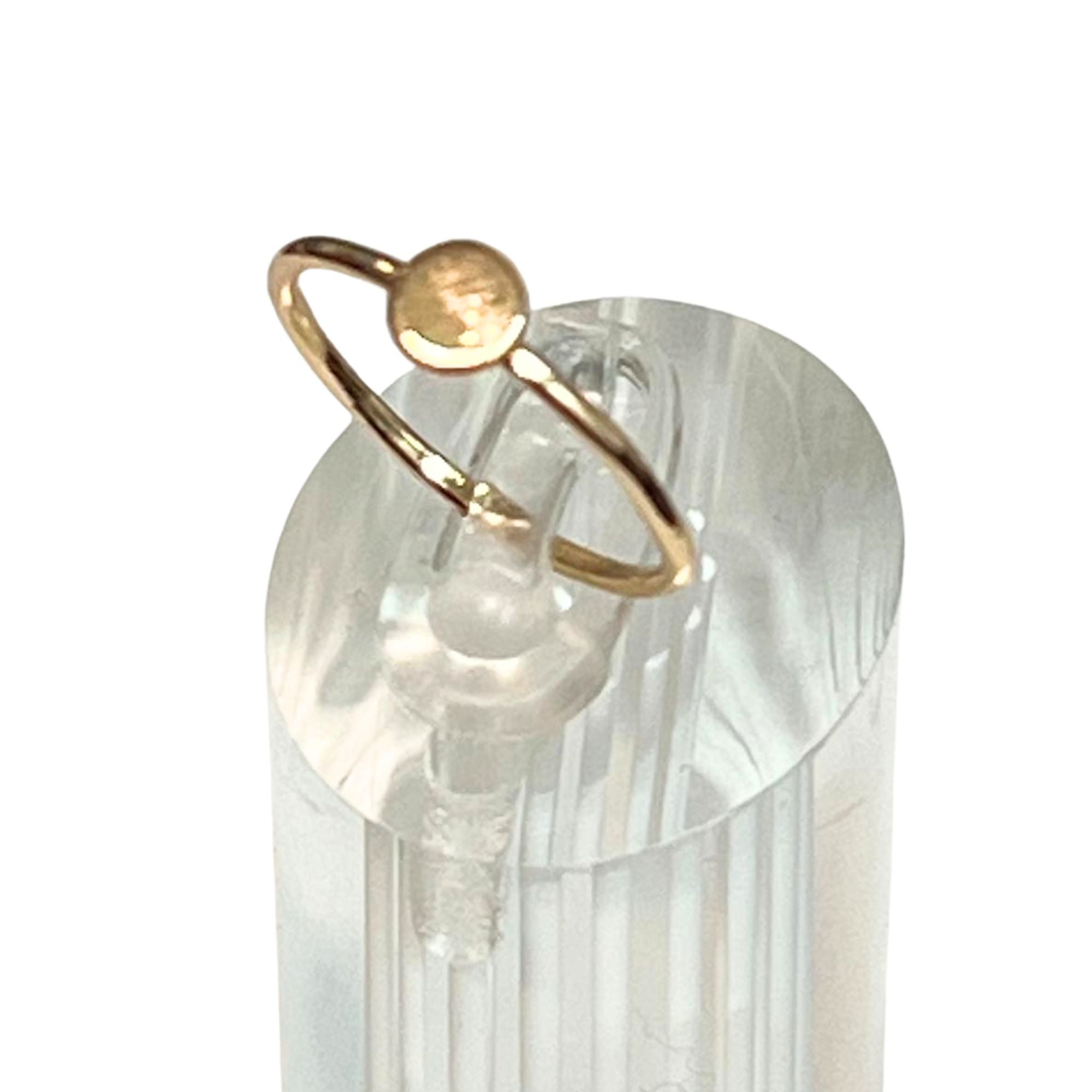 Gold Tone Minimalist Dot Ring – US Size 10 Rings size and feature image
