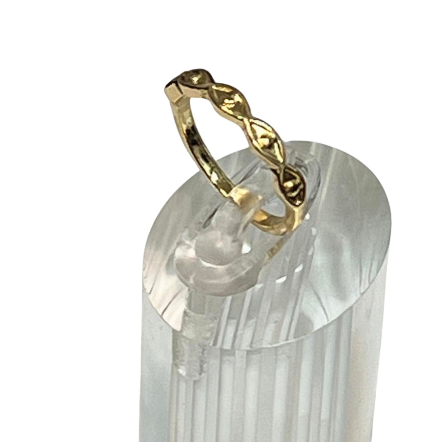 Gold Tone Patterned Band Ring – US Size 6 Rings size and feature image