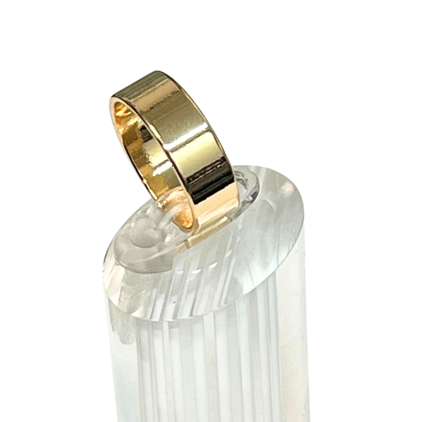 Gold Tone Classic Band Ring – US Size 7 Rings size and feature image