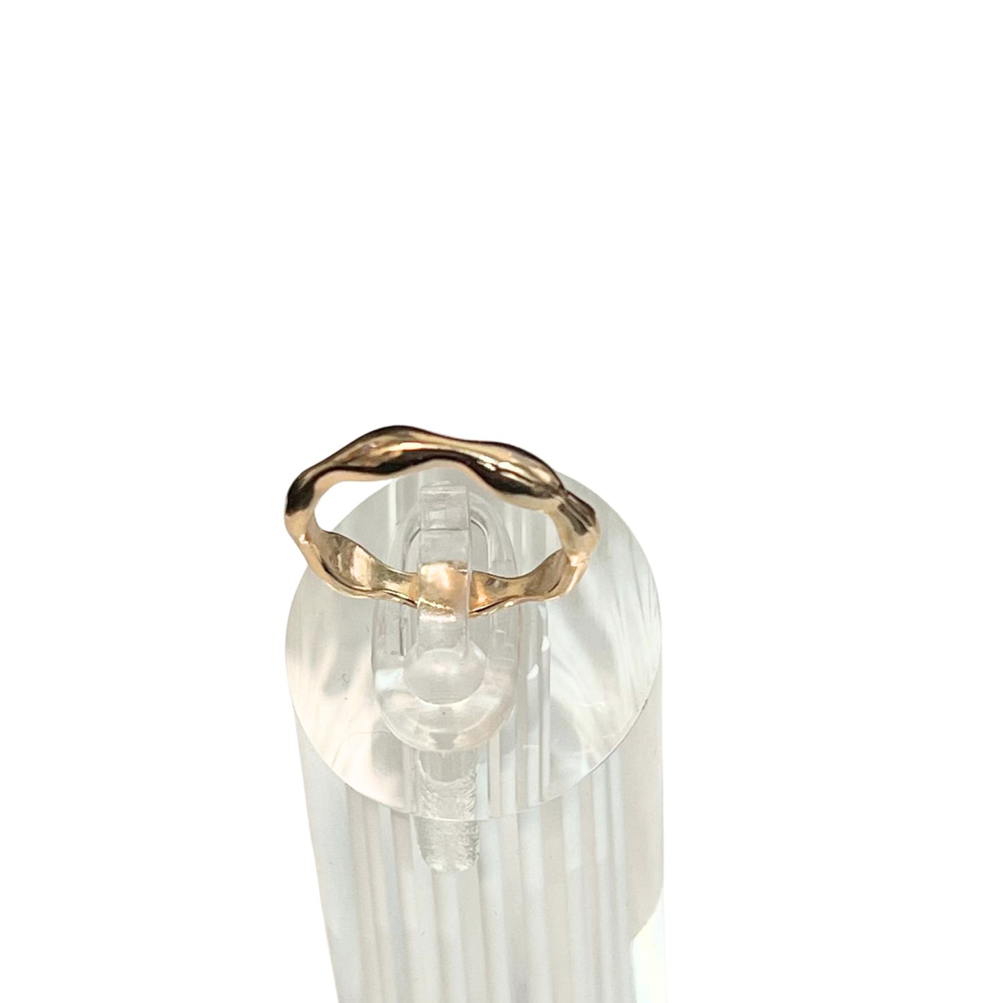 Wavy Gold Tone Fashion Ring – US Size 5 Rings main product image