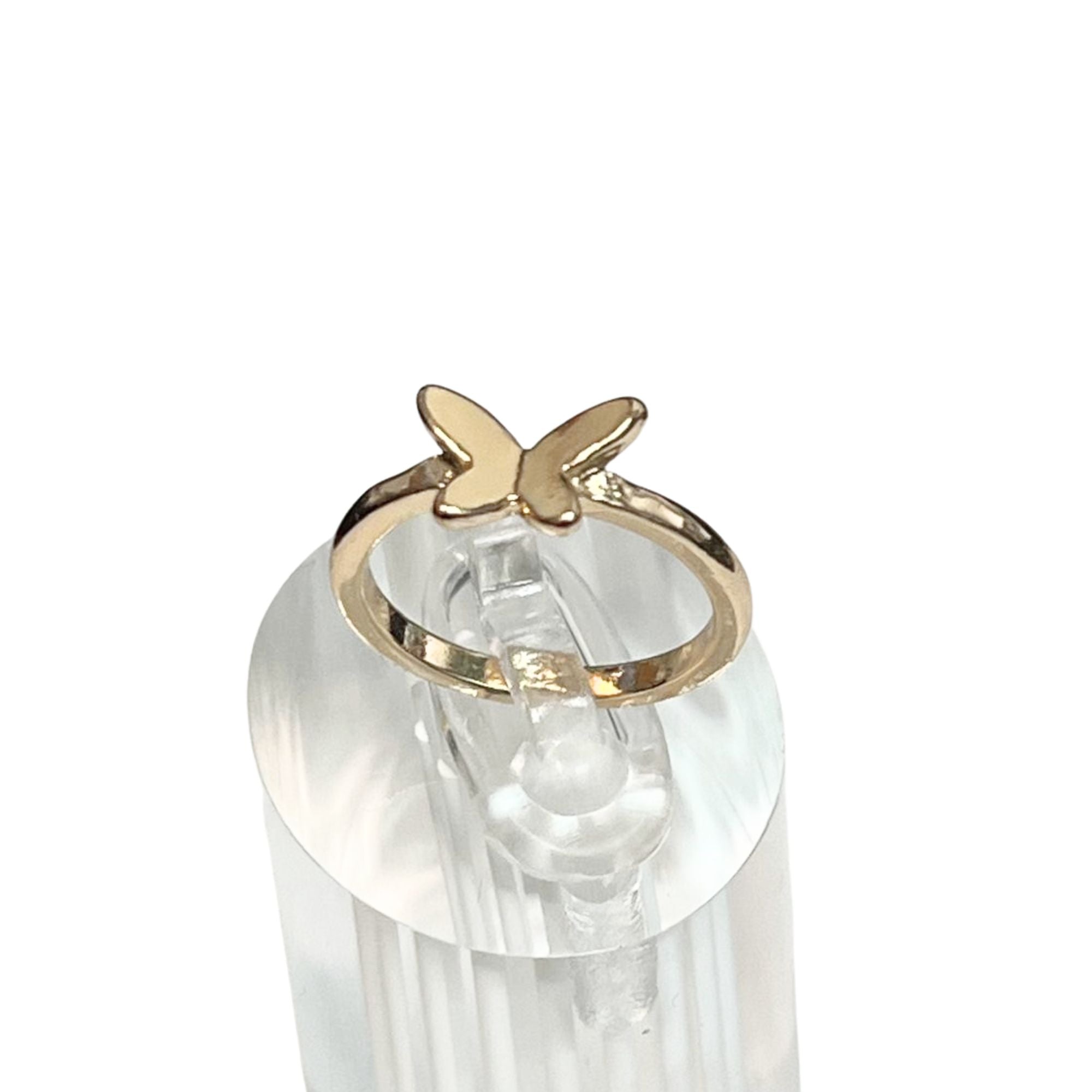 Gold Tone Butterfly Ring – Simple Fashion Accessory Rings main product image