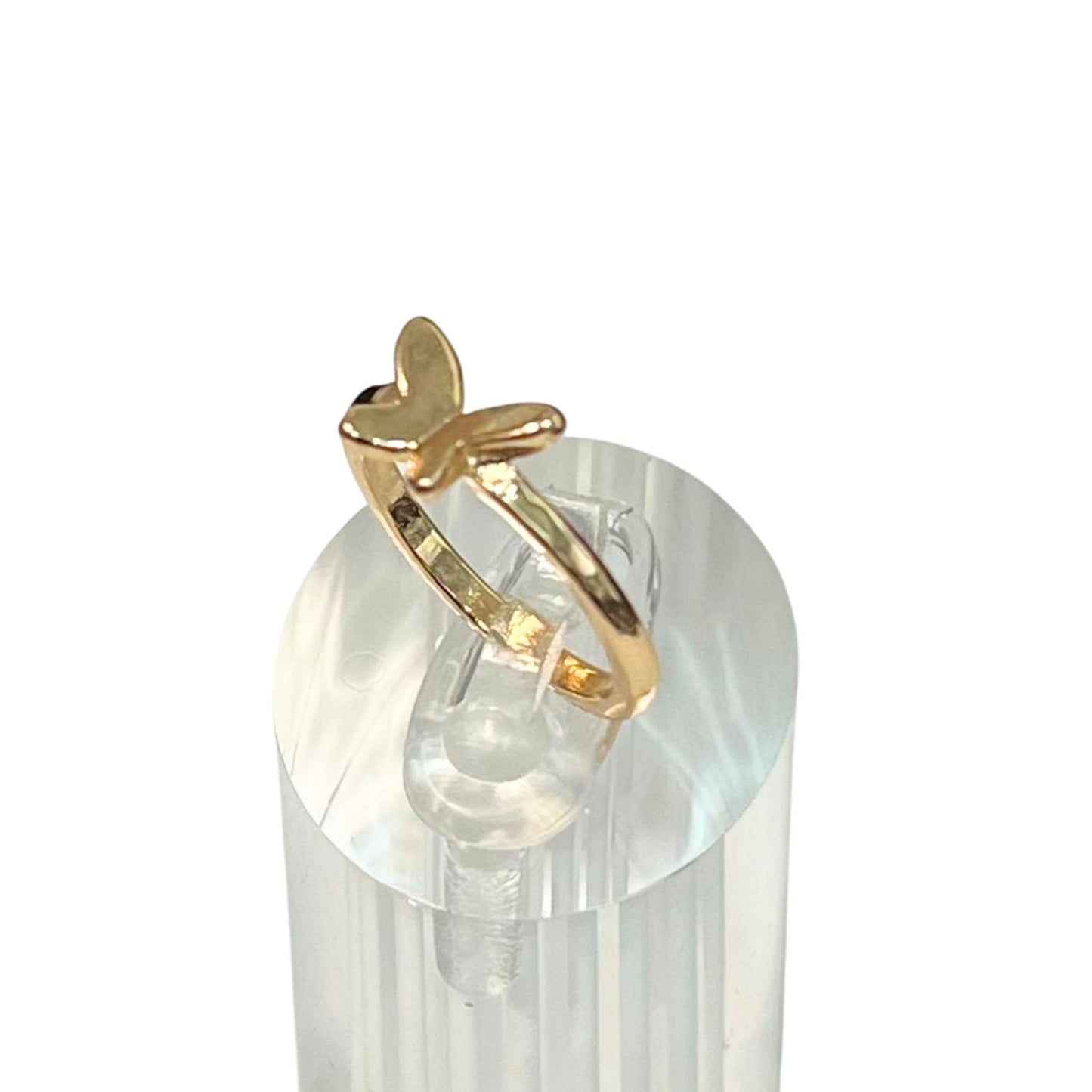 Gold Tone Butterfly Ring – Simple Fashion Accessory Rings size and feature image