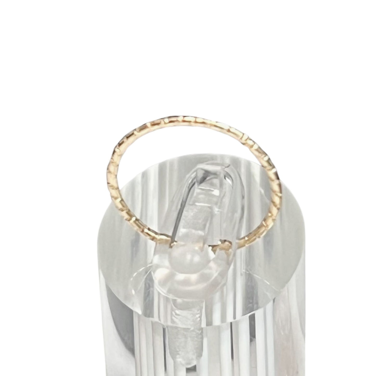 Gold Tone Twisted Band Ring – US Size 7 Rings main product image