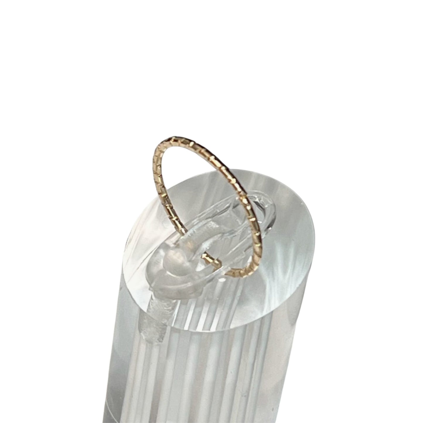 Gold Tone Twisted Band Ring – US Size 7 Rings size and feature image