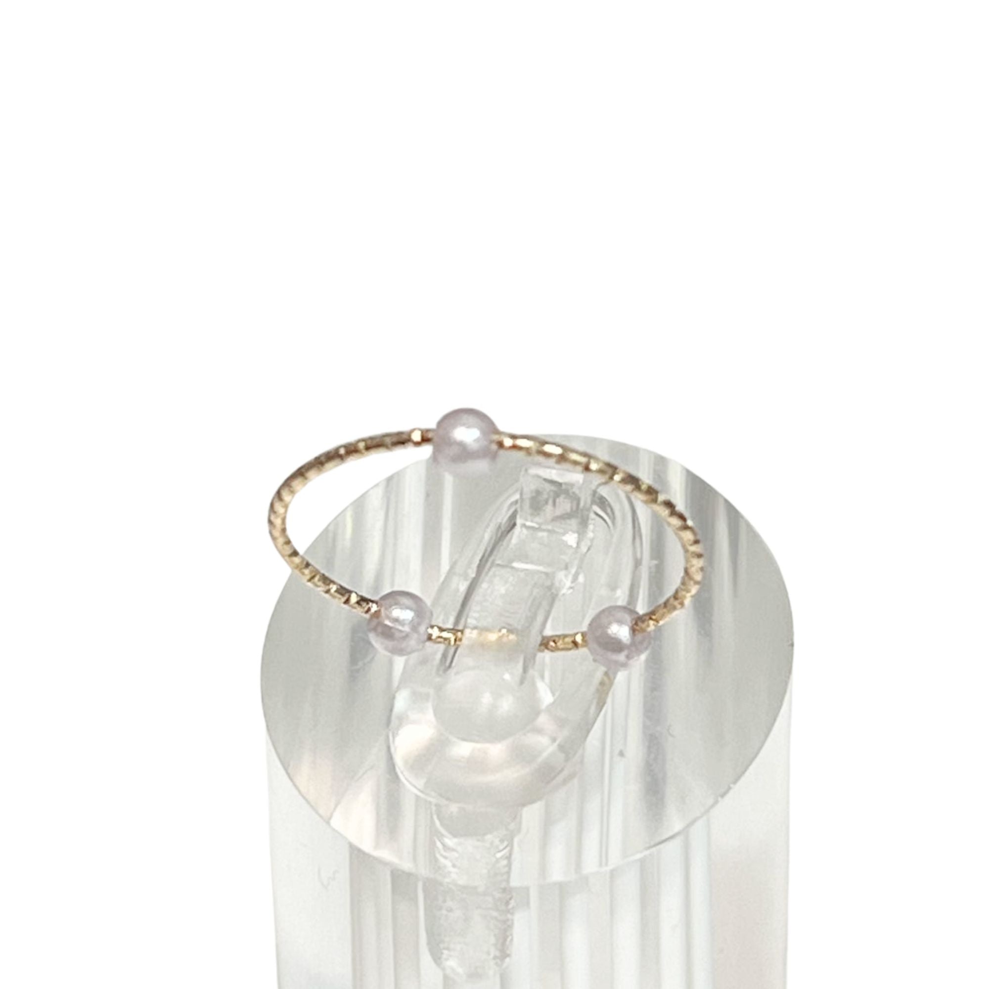 Gold Beaded Accent Ring – US Size 8 Jewelry Rings main product image