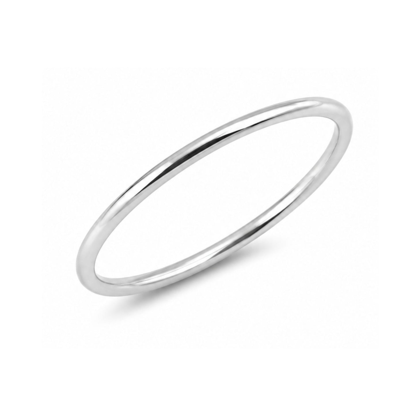 Size 7 Sterling Silver Double Band Ring for Women Minimalist