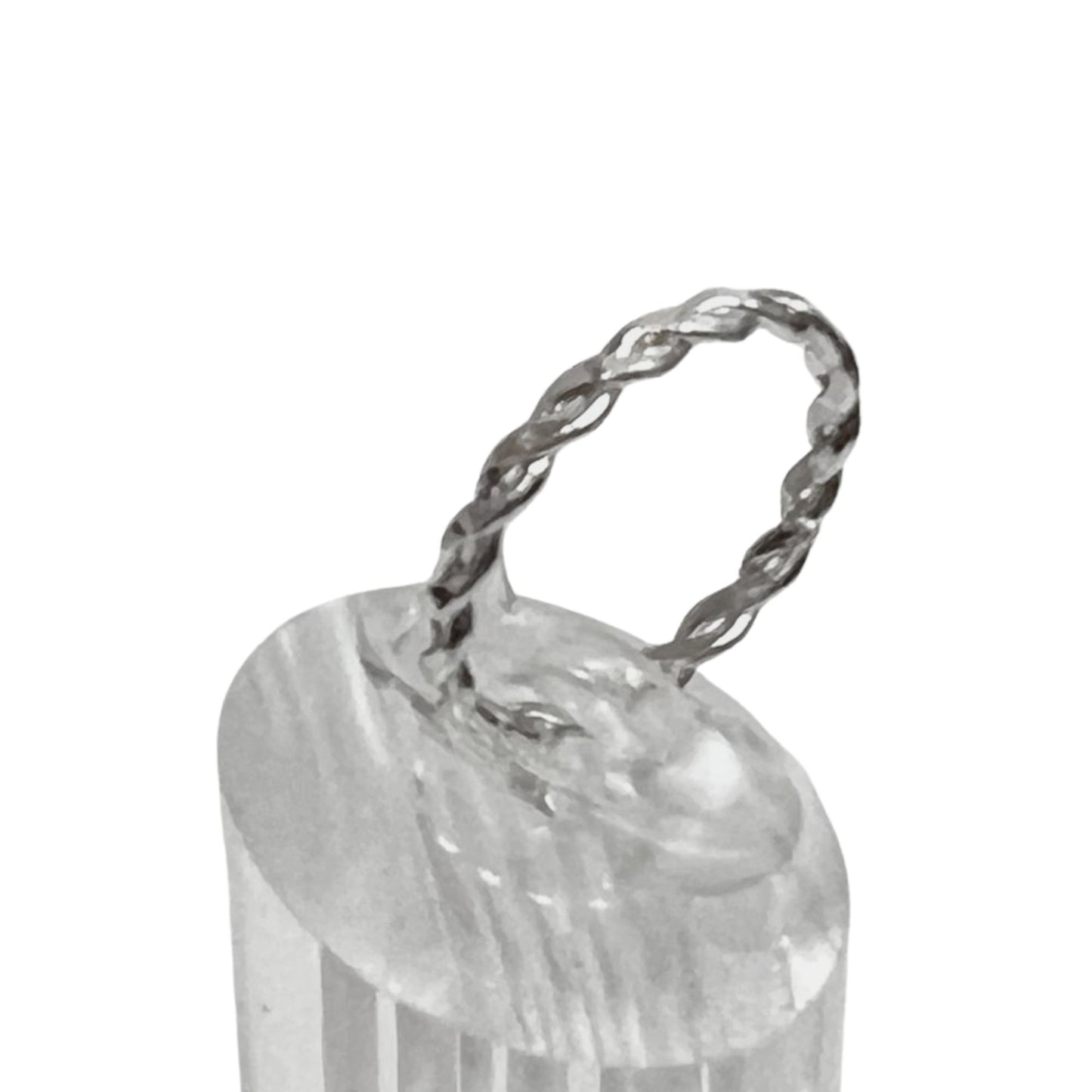 Twisted Silver Tone Stackable Ring – US Size 7 Rings size and feature image