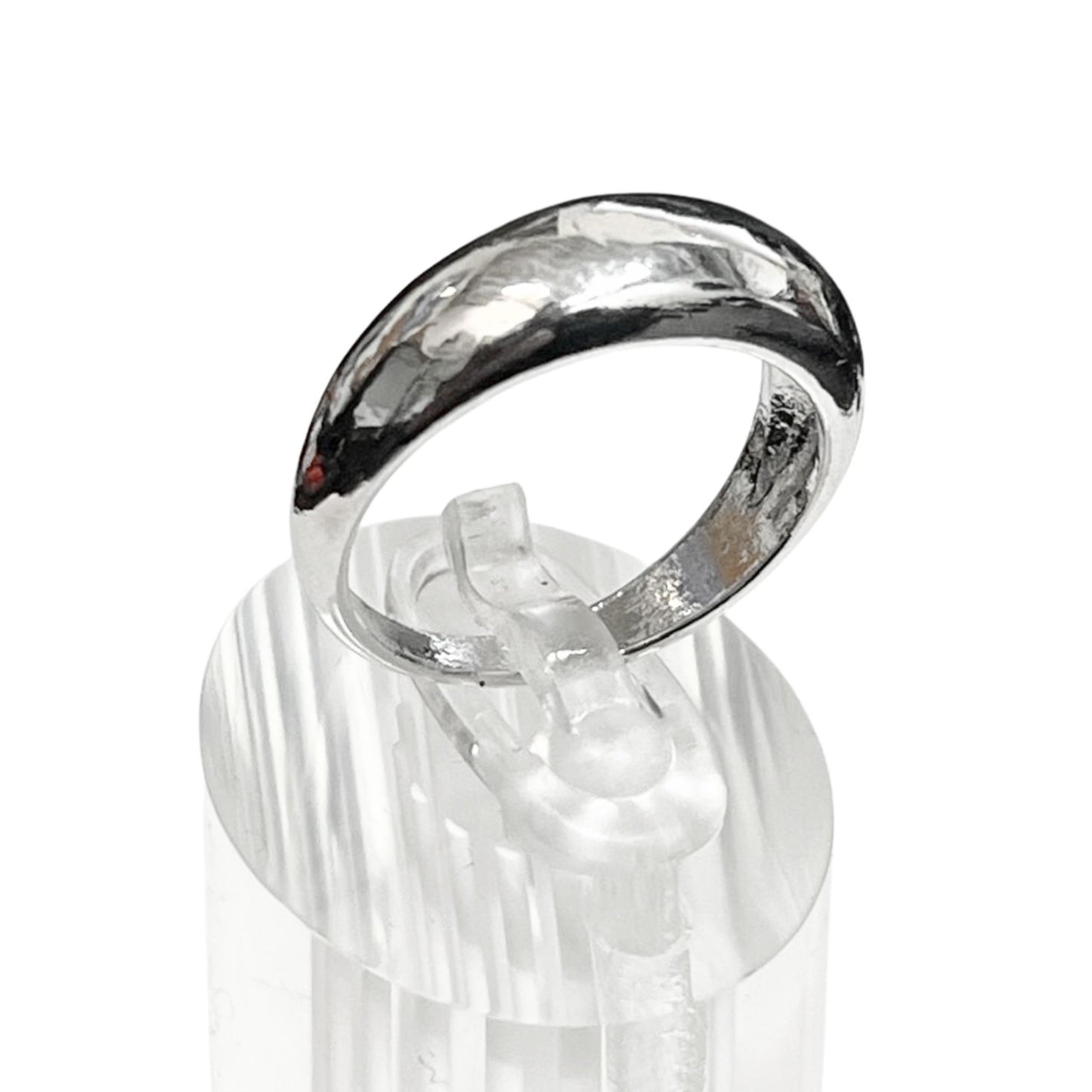 Polished Silver Tone Dome Ring – US Size 11 Rings size and feature image