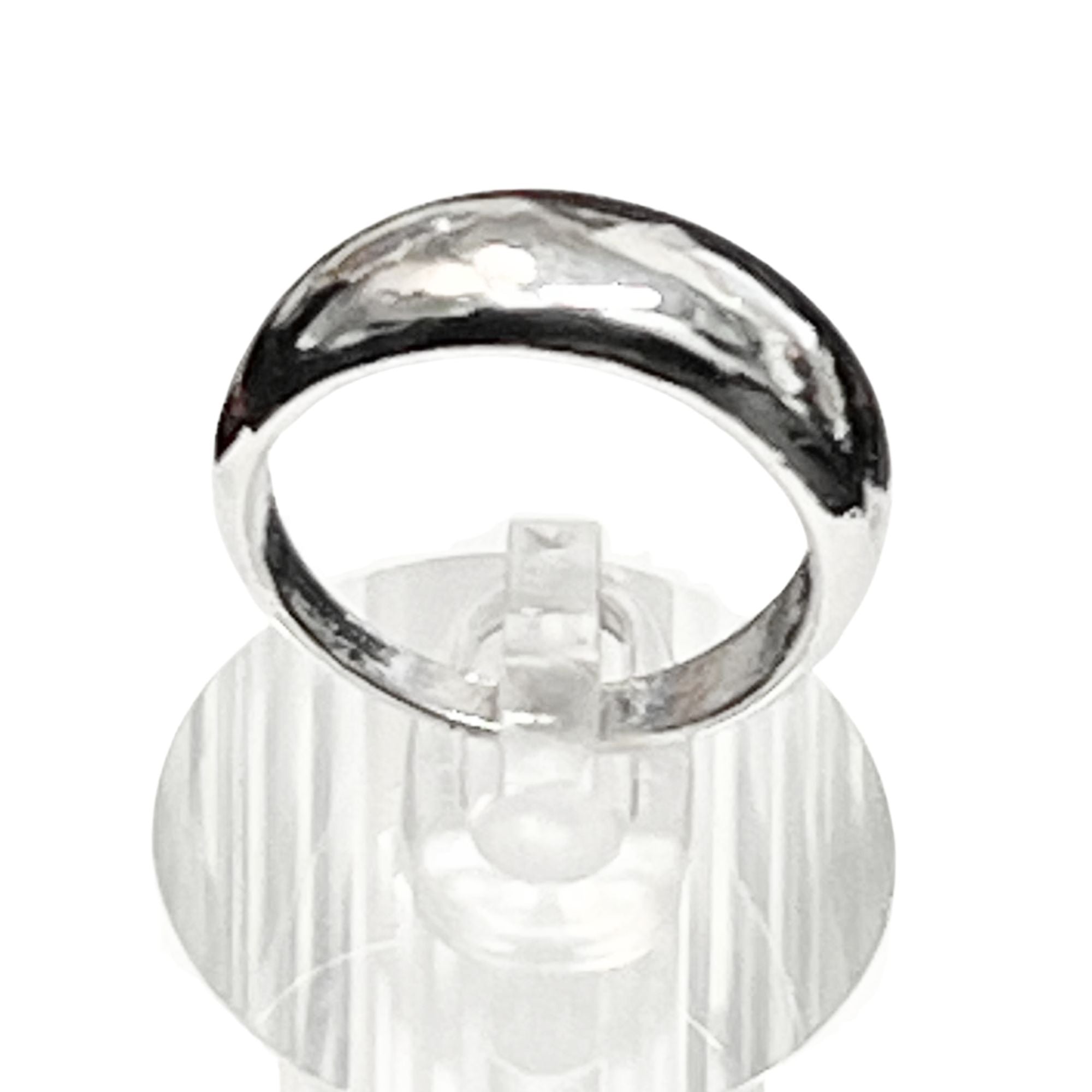 Polished Silver Tone Dome Ring – US Size 11 Rings main product image