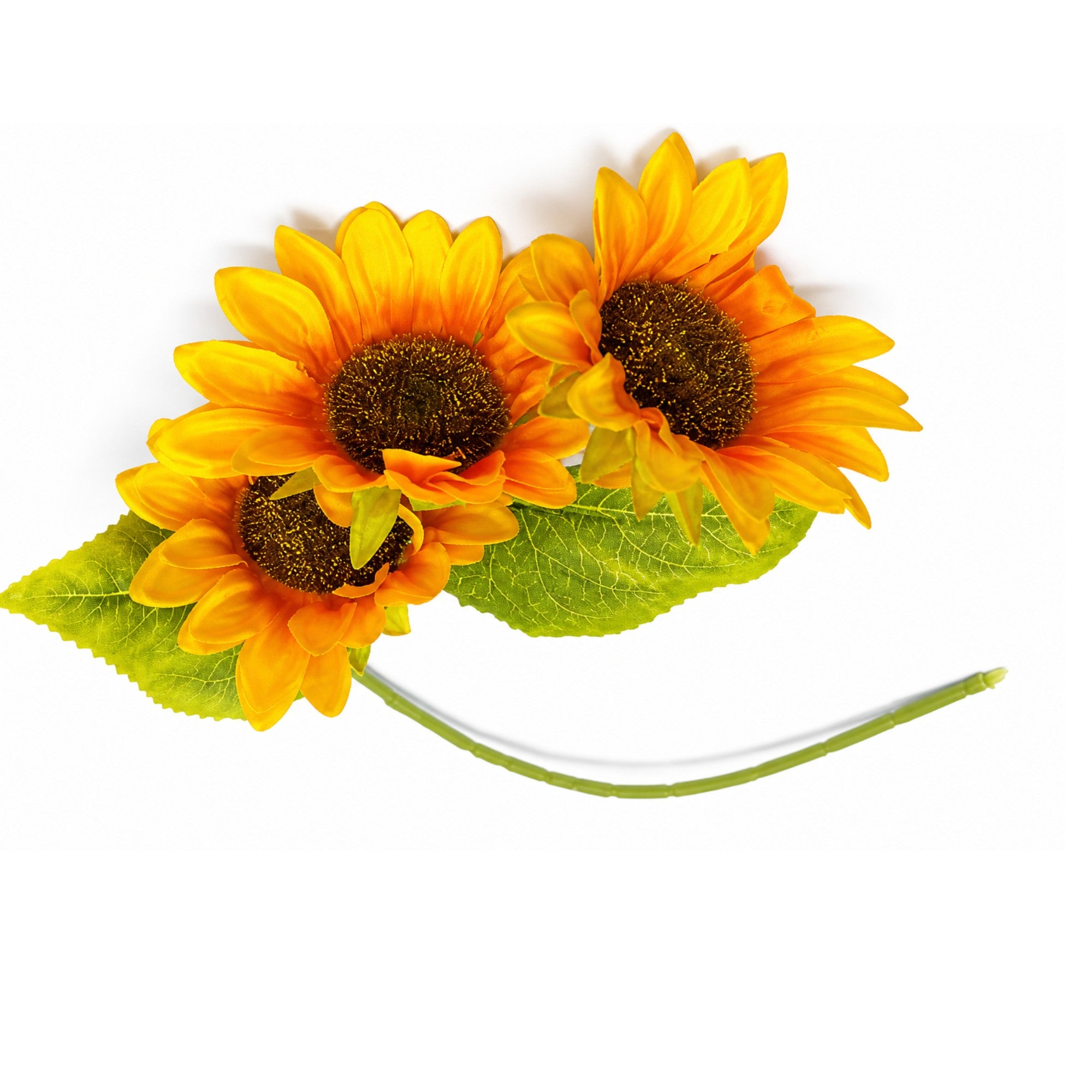 faux sunflower arrangement for vase home decoration