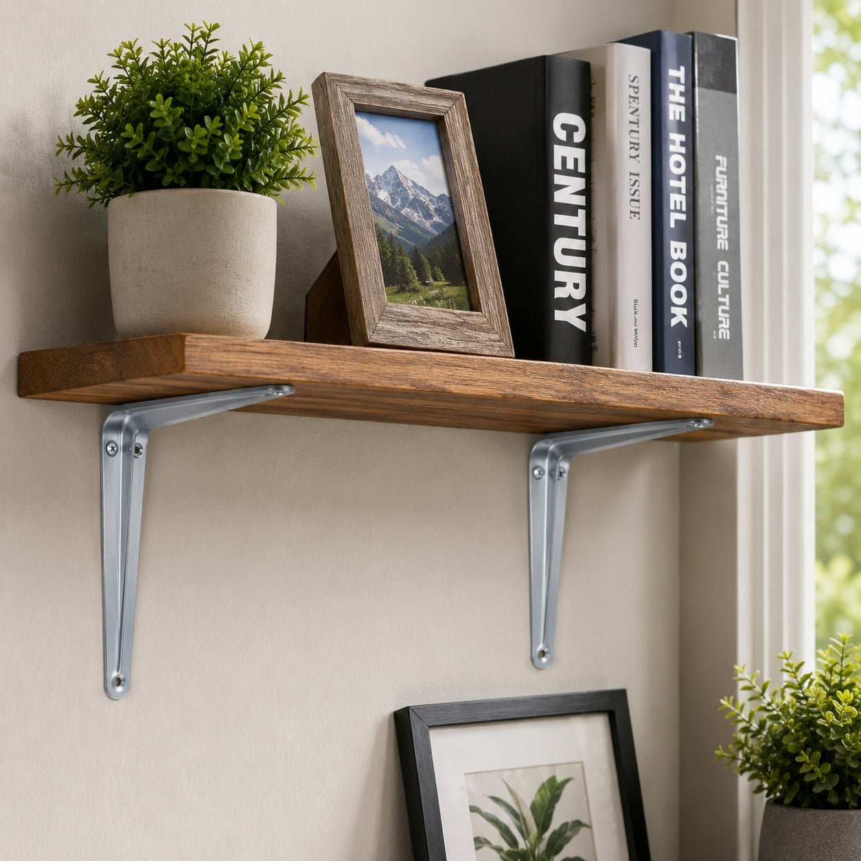 steel wall bracket for shelf installation home and garage