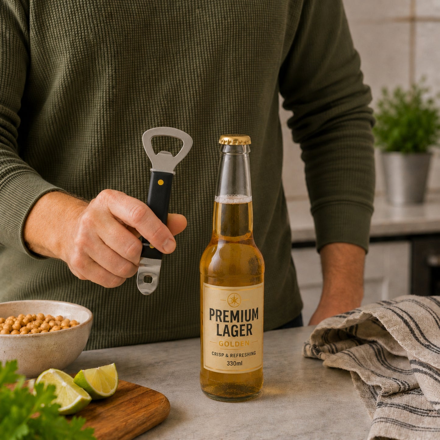 Stainless Steel Kitchen Bottle Opener Heavy Duty Tool