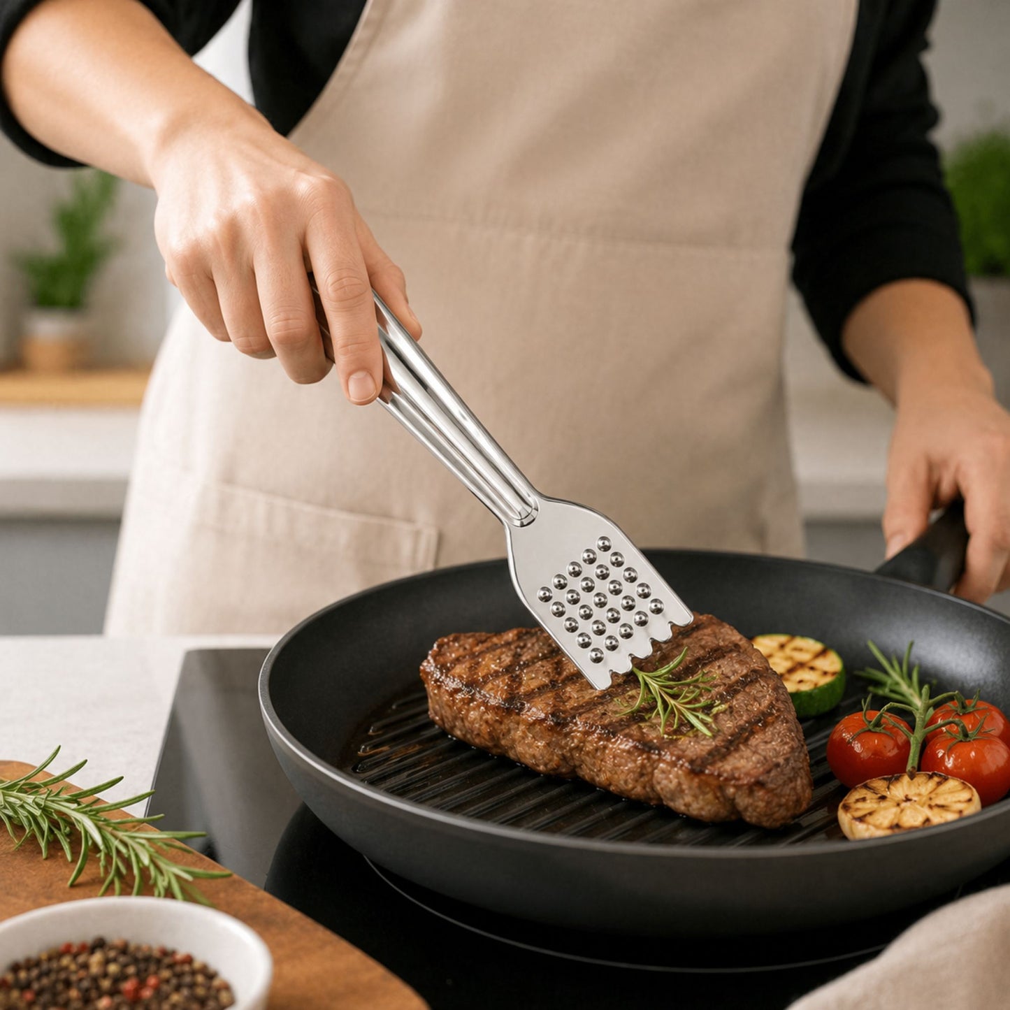 Kitchen Stainless Steel Cooking Tong Food Serving Tool