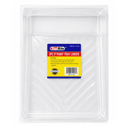 9 Inch Disposable Paint Tray Liners 3 Pack Refill