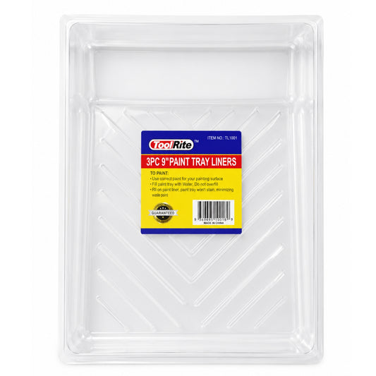 9 Inch Disposable Paint Tray Liners 3 Pack Refill