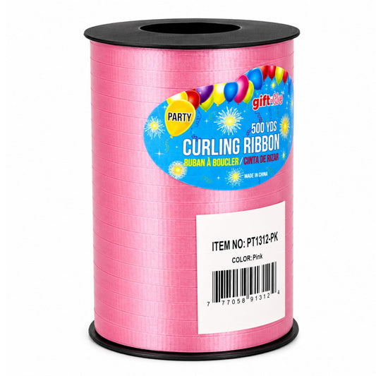 500 yards pink curling ribbon roll for balloons gift wrapping and party decorations