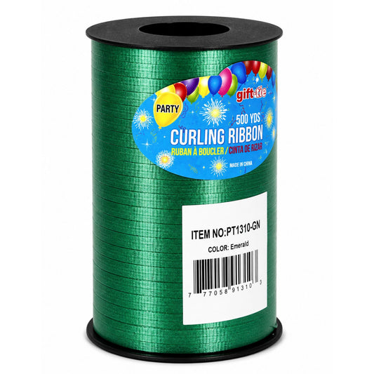 500 yards green curling ribbon roll for balloons gift wrapping and party decorations