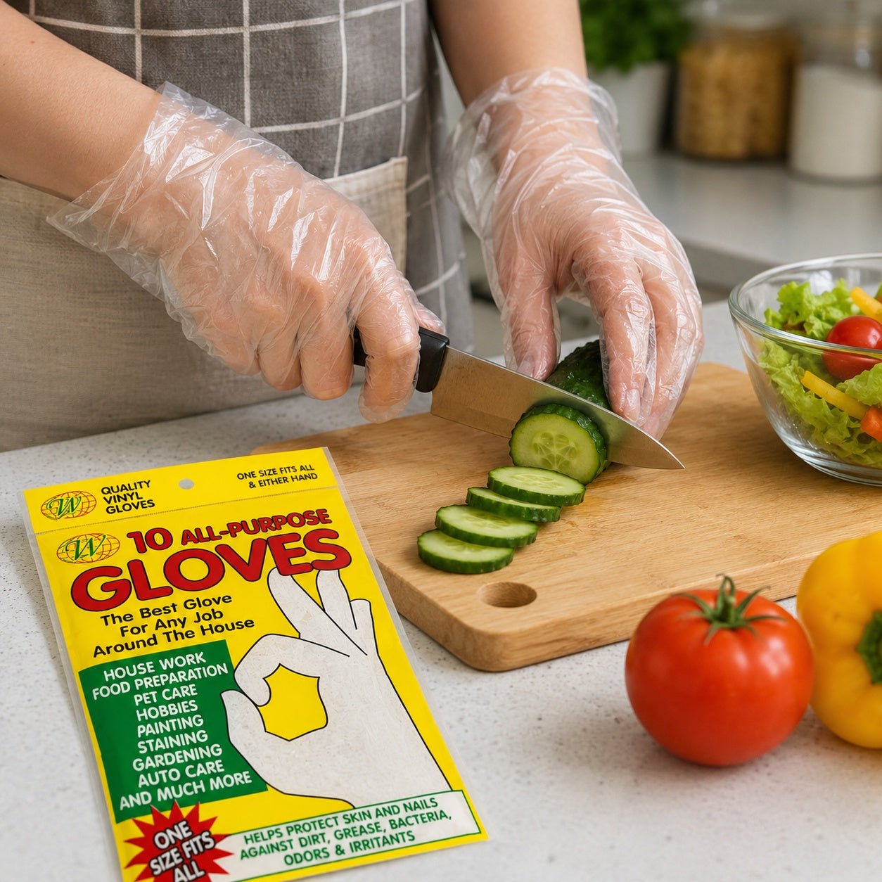household disposable gloves one size fits all