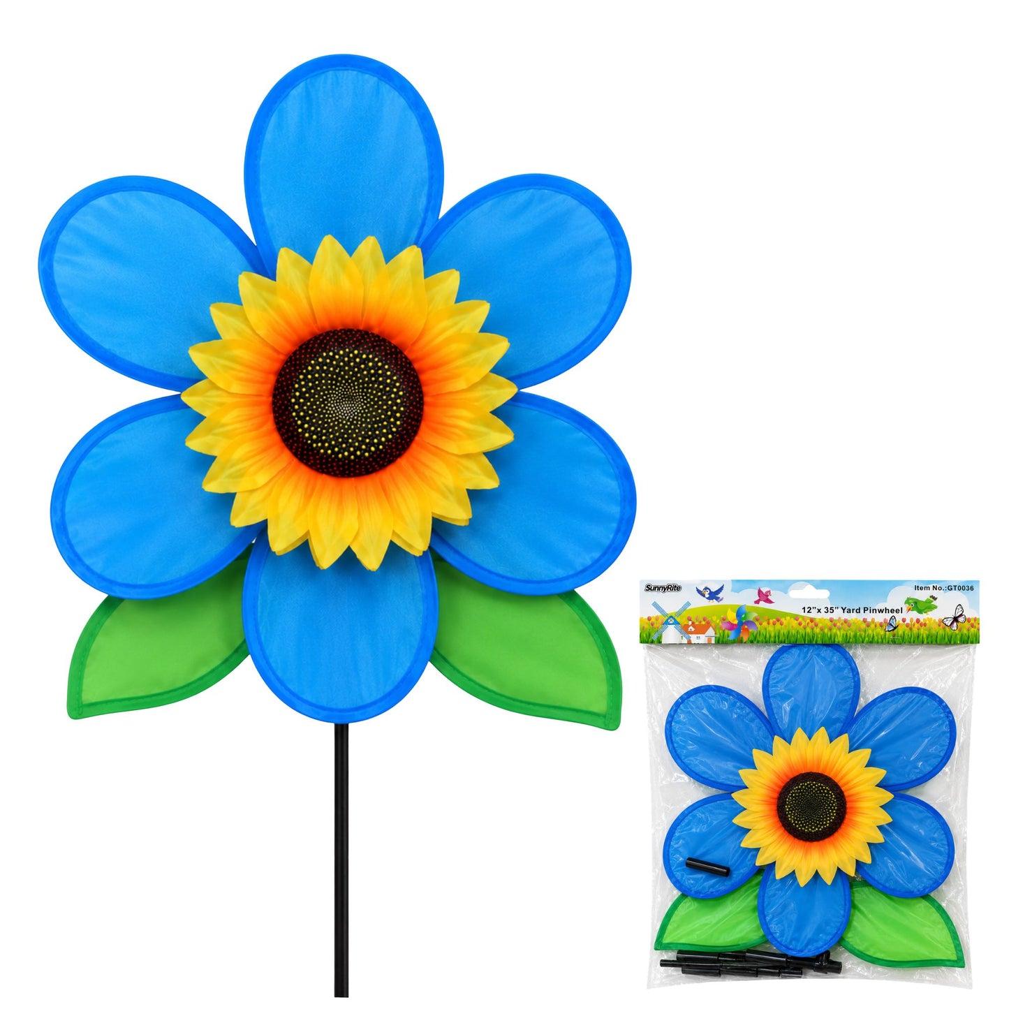 SunnyRite Sunflower Garden Wind Spinner Yard Decoration