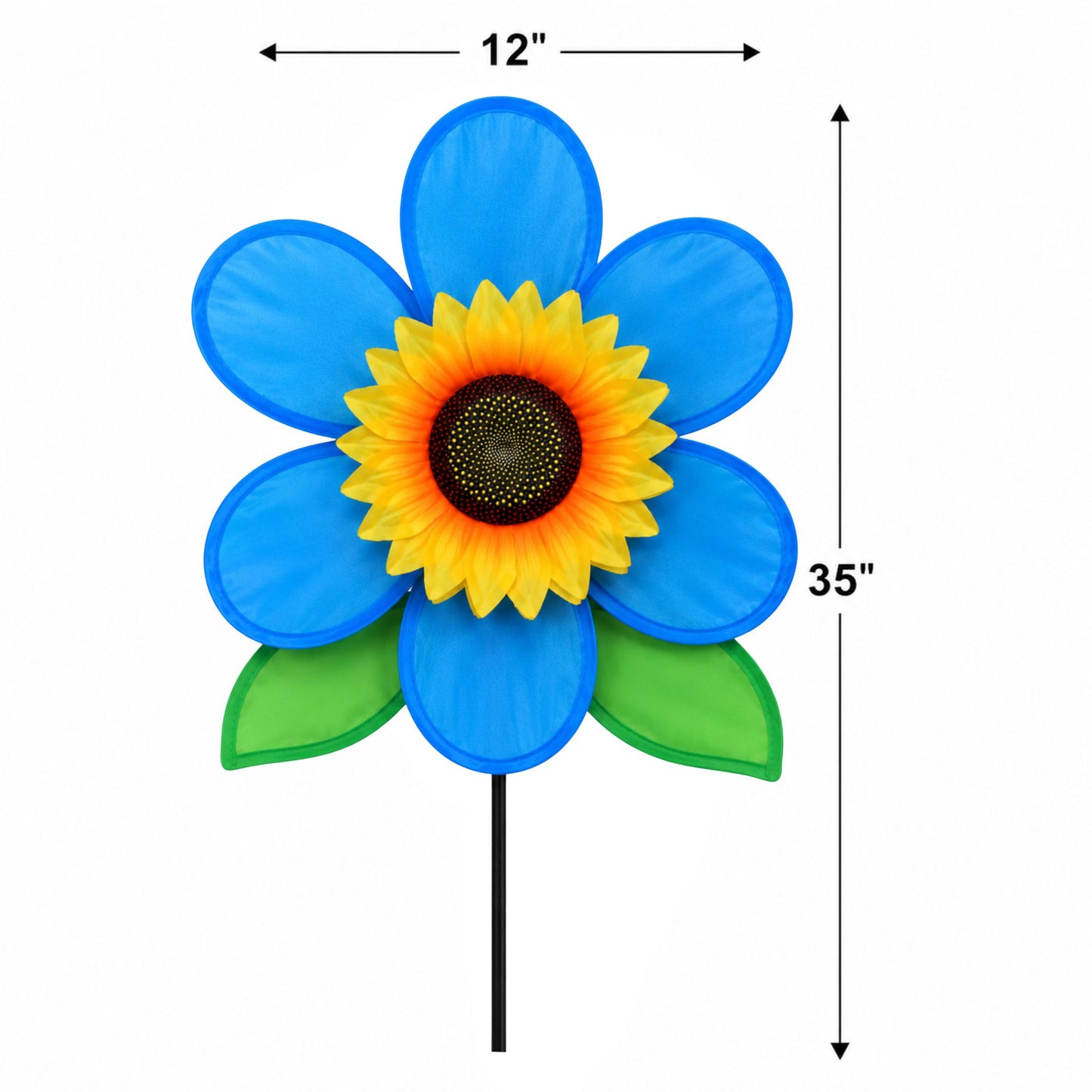 SunnyRite Decorative Sunflower Garden Pinwheel Spinner