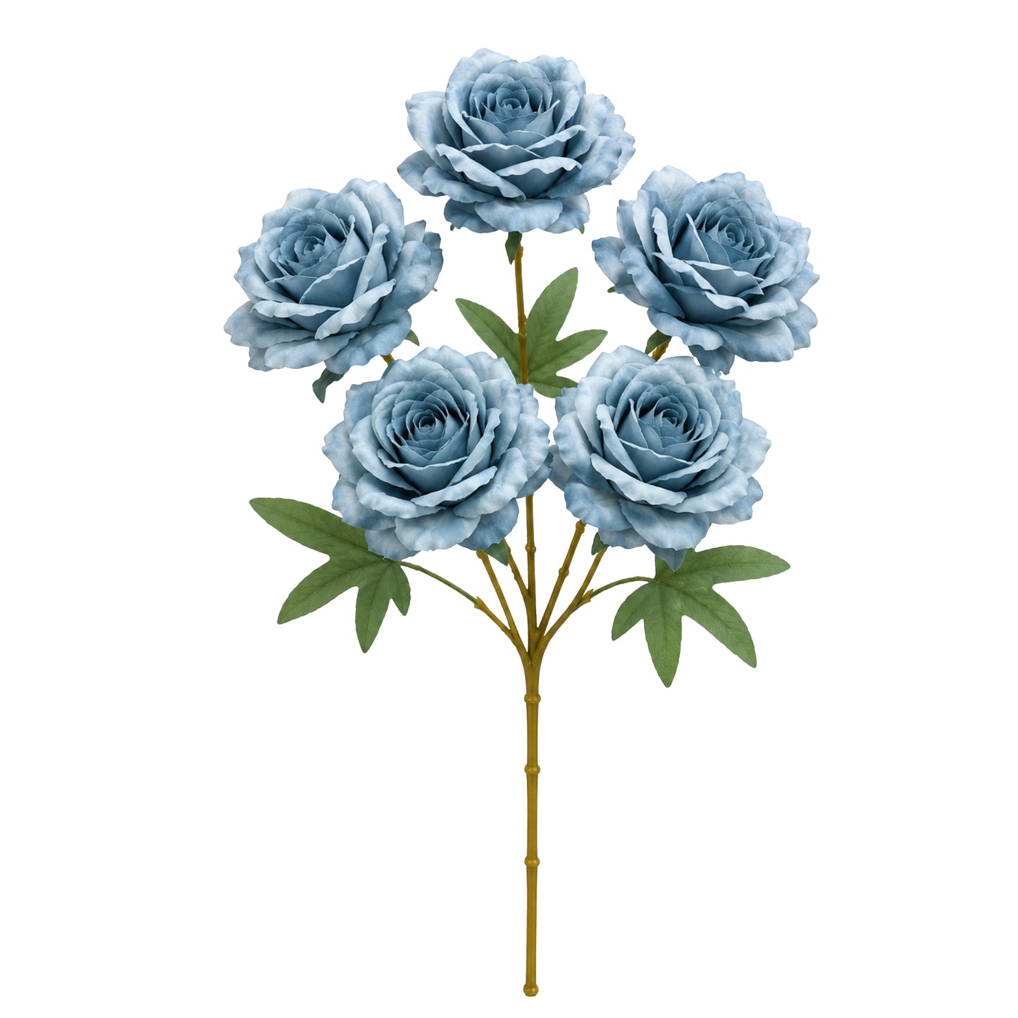 5 Head Artificial Blue Rose Bouquet