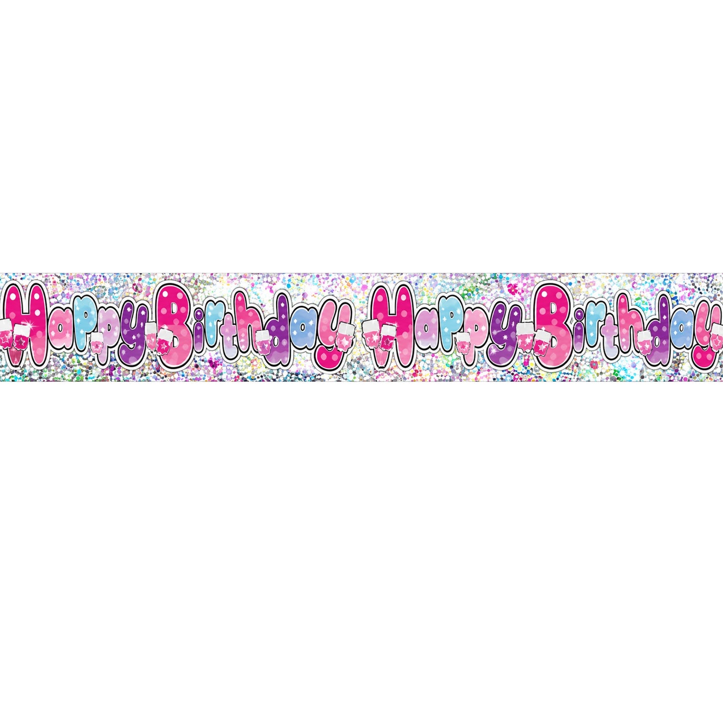 happy birthday banner colorful design