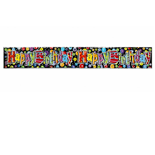 happy birthday banner colorful design