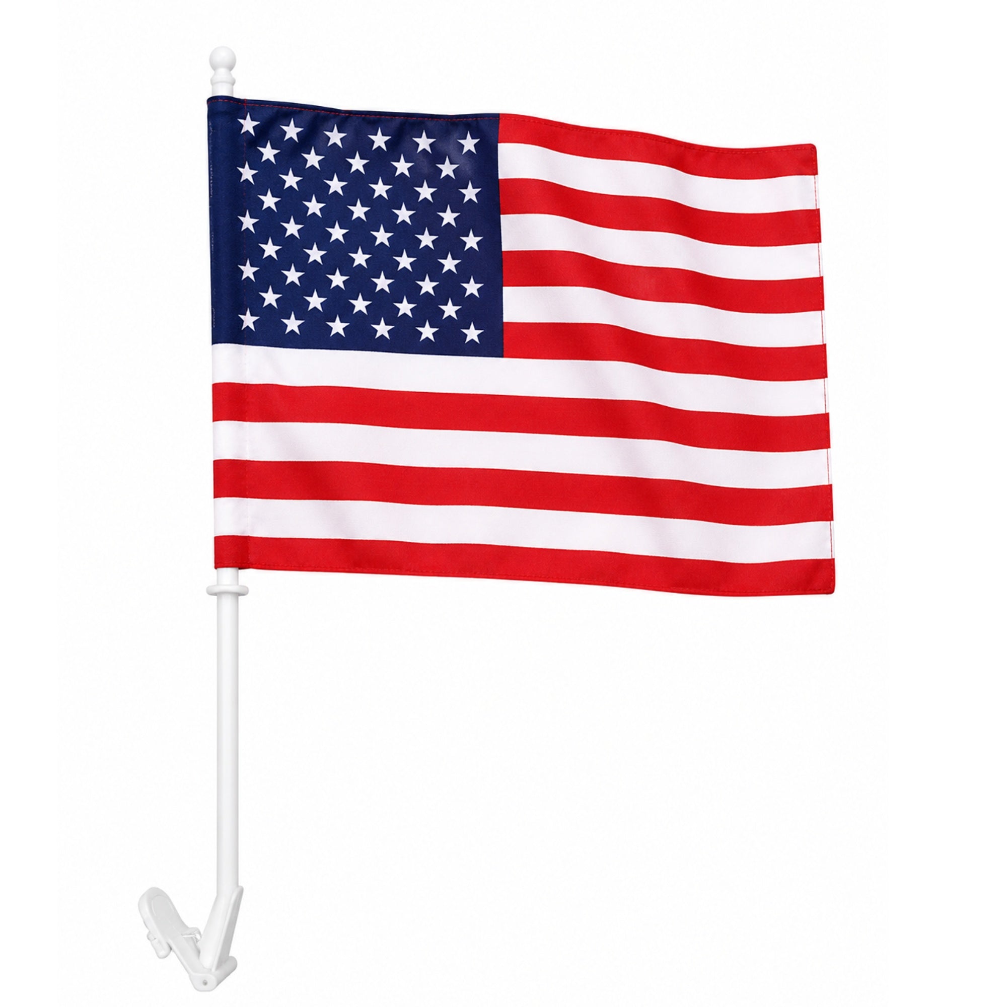 american flag for car with window mount