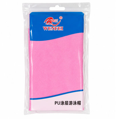 pink swim cap for men and women pool use