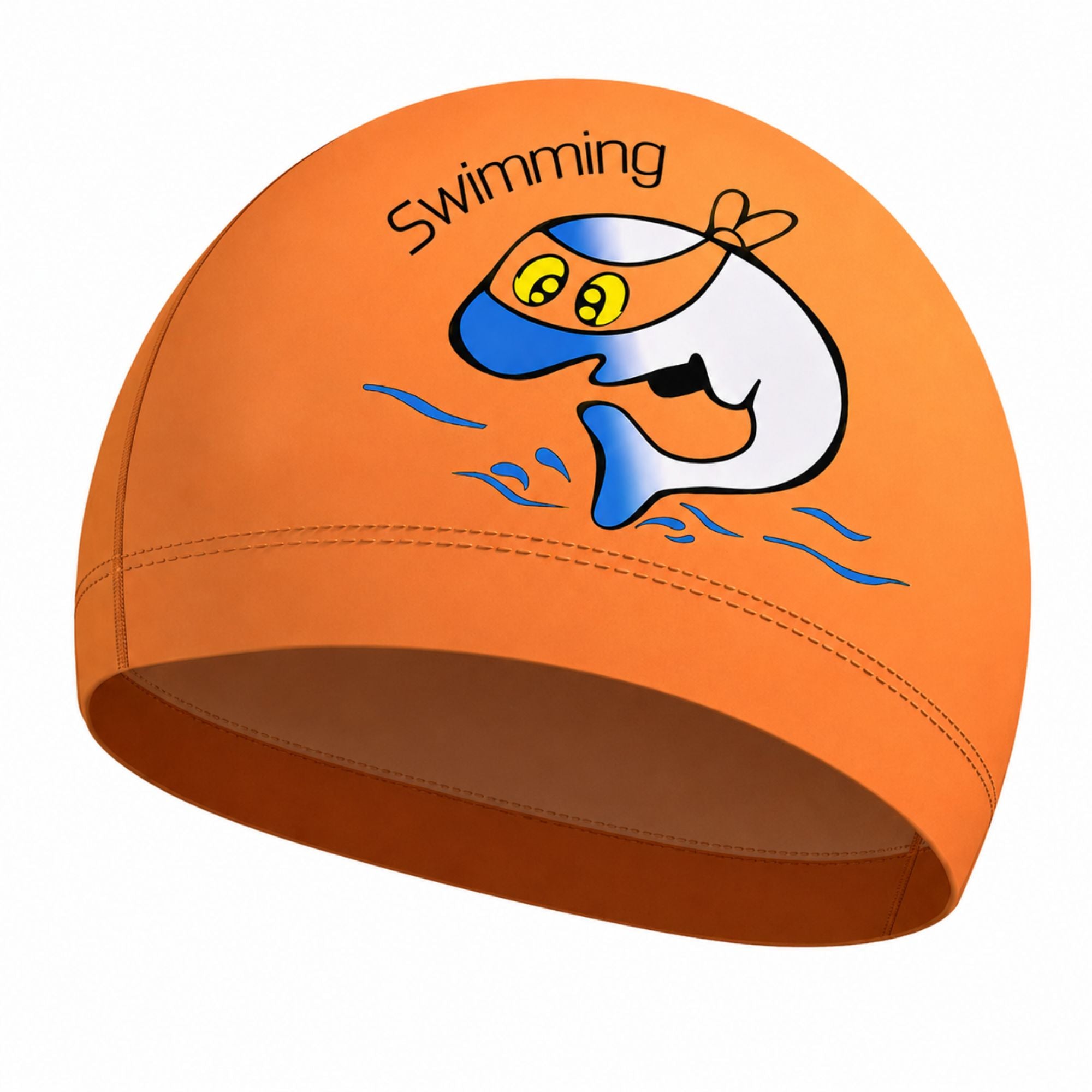 WENFEI Kids Waterproof Swim Cap Silicone for Boys & Girls