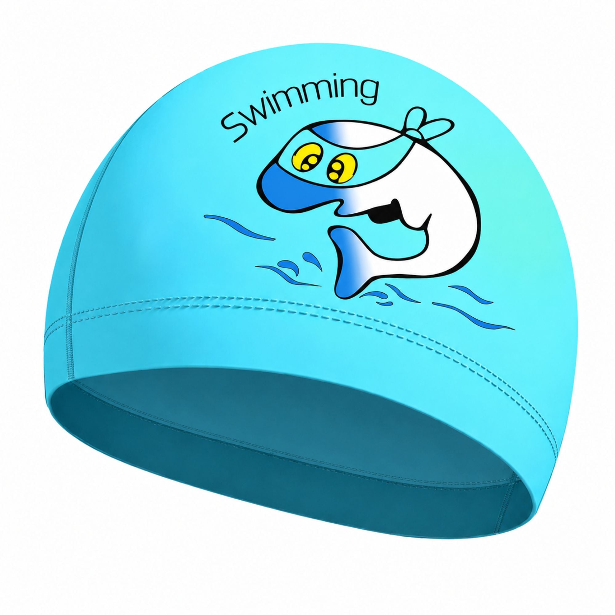 WENFEI Kids Silicone Swim Hat Waterproof Stretchable